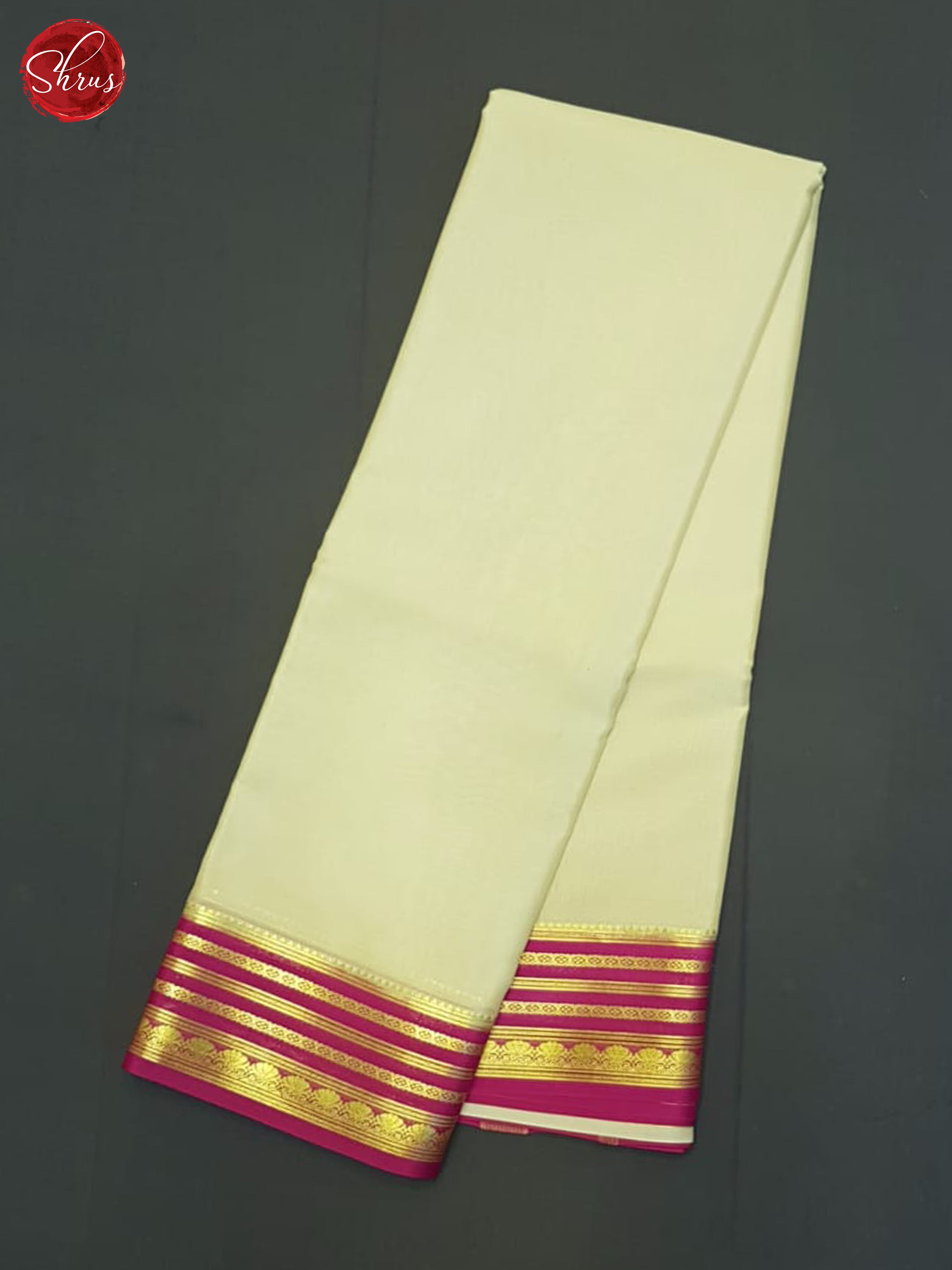 Cream And Pink- Mysore Silk Saree - Shop on ShrusEternity.com