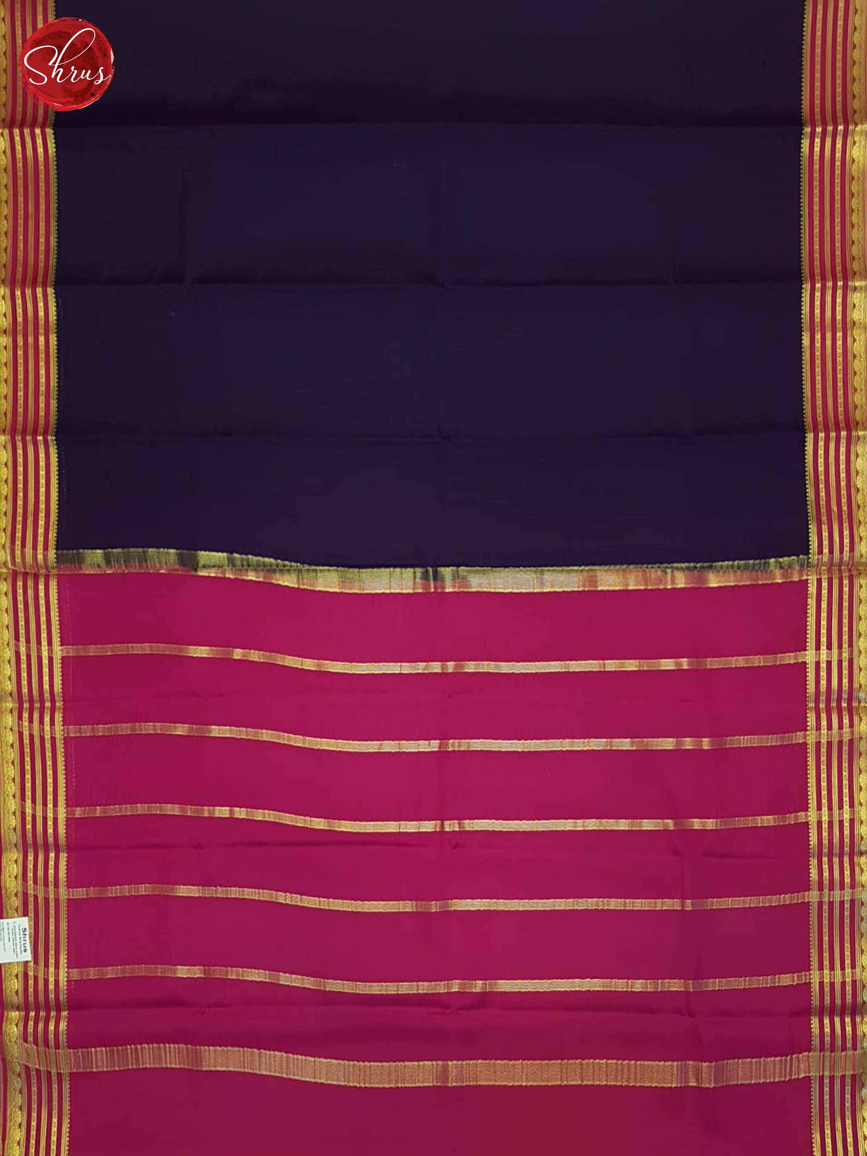 Blue And Pink- Mysore Silk Saree - Shop on ShrusEternity.com