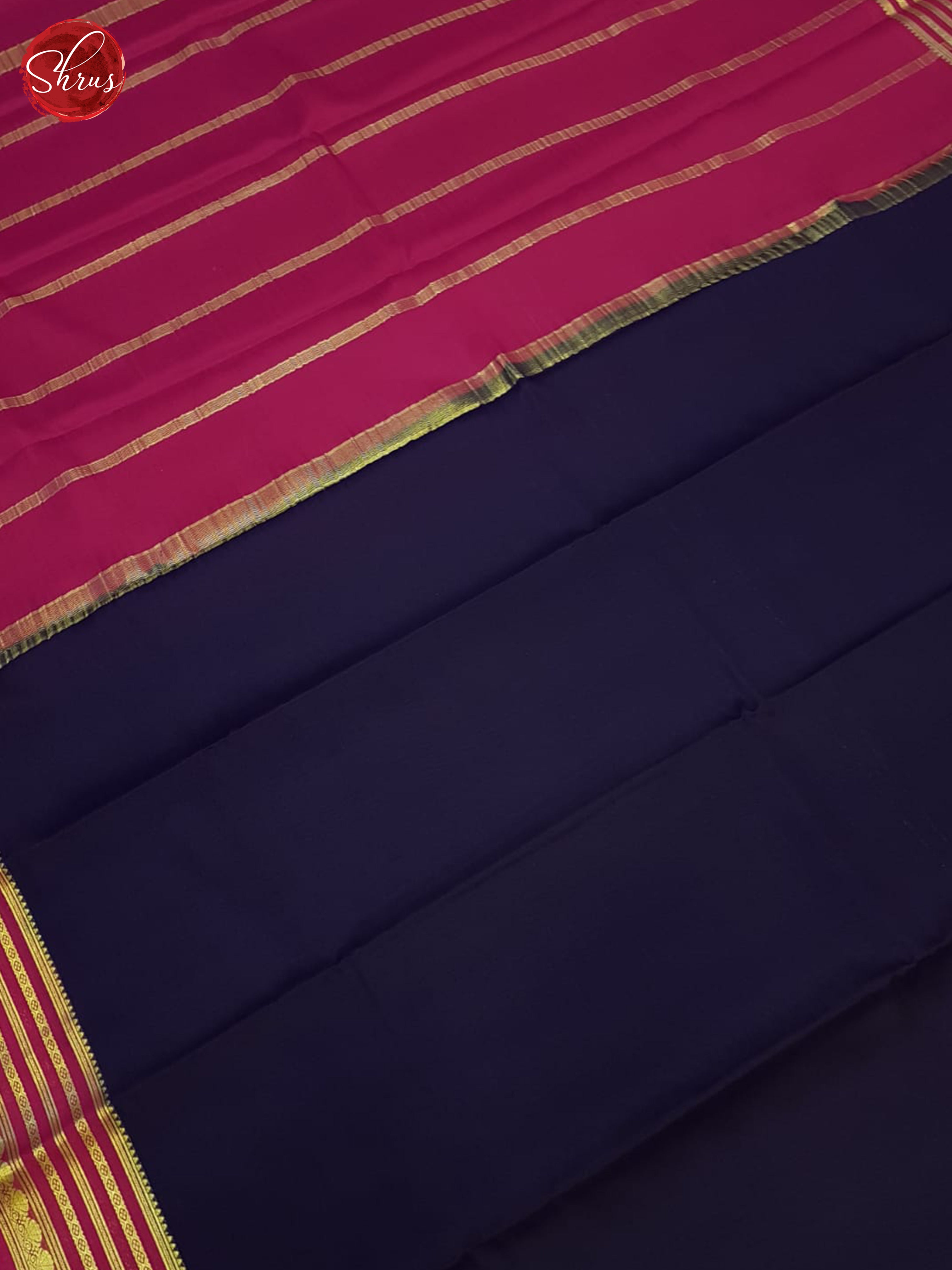Blue And Pink- Mysore Silk Saree - Shop on ShrusEternity.com