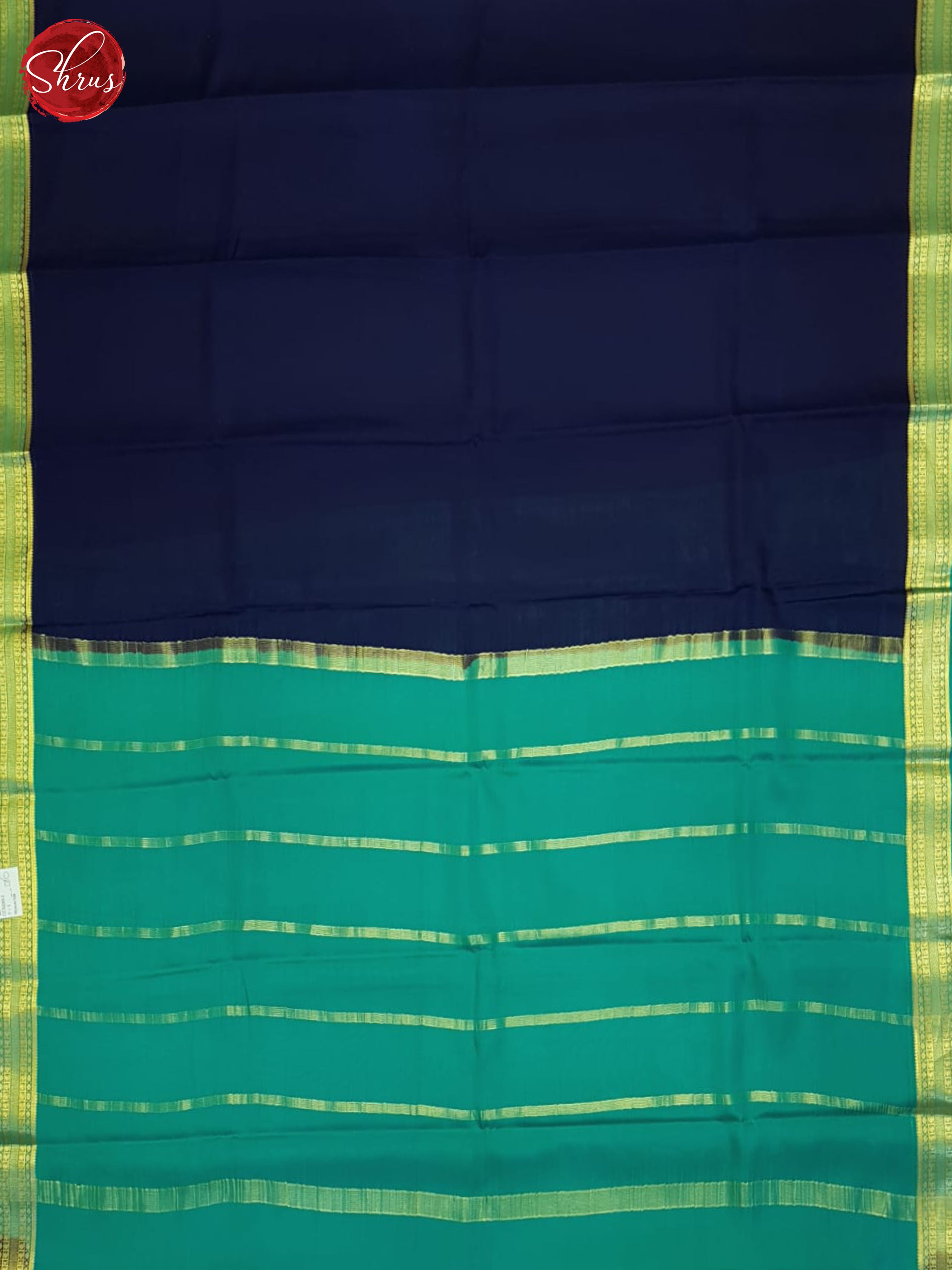 Blue And Green- Mysore Silk Saree - Shop on ShrusEternity.com