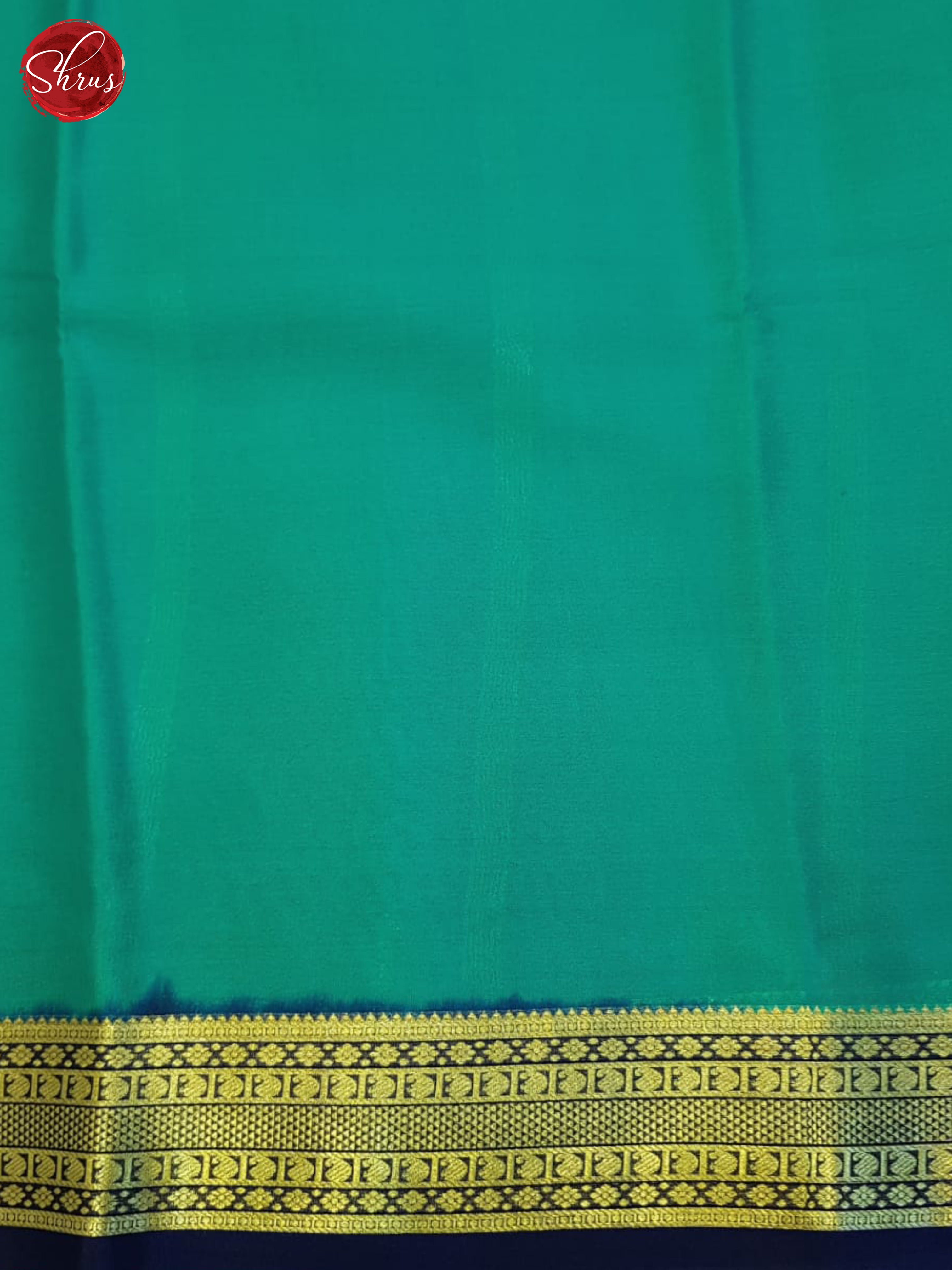 Blue And Green- Mysore Silk Saree - Shop on ShrusEternity.com