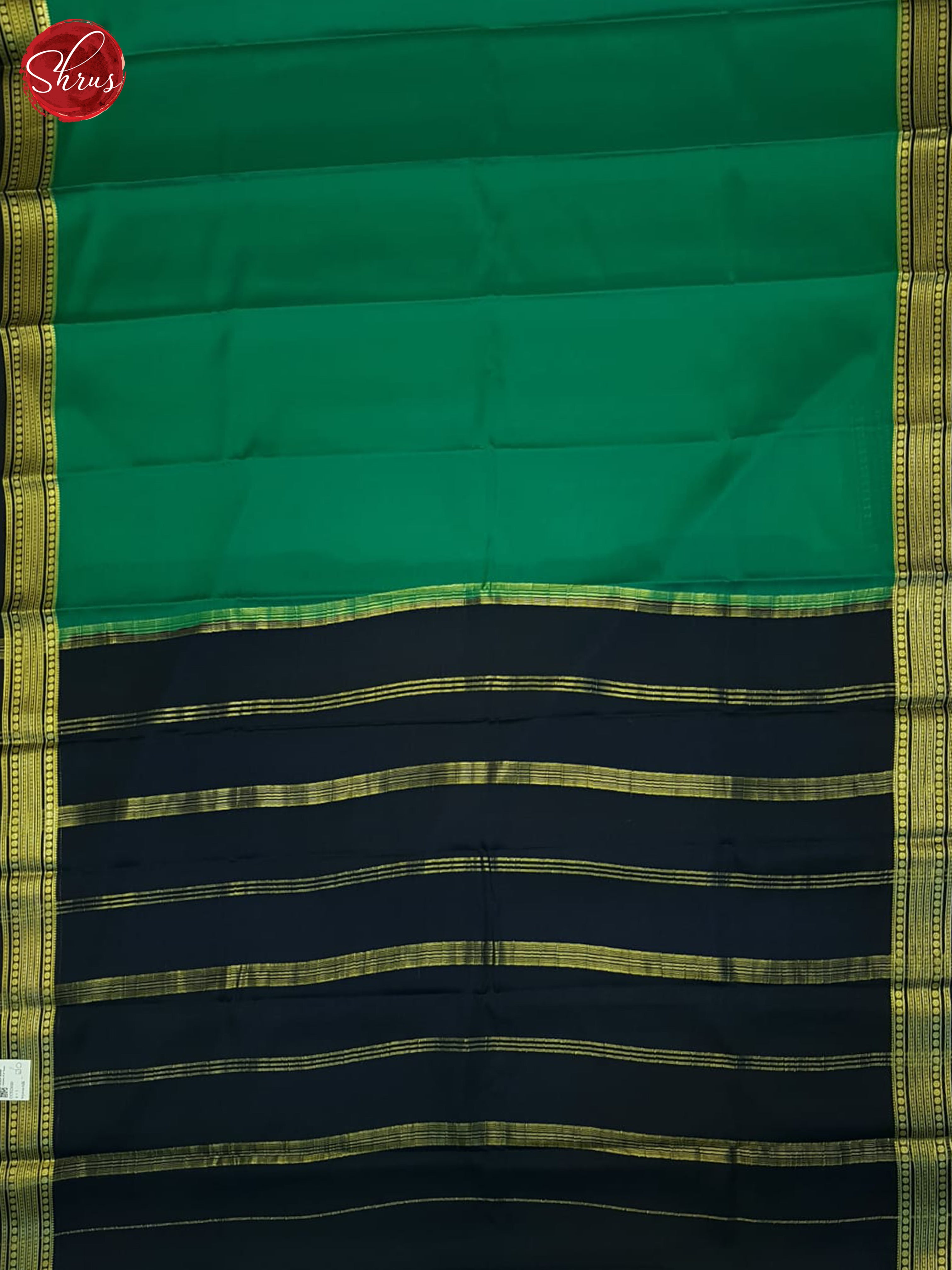 Green And Blue- Mysore Silk Saree - Shop on ShrusEternity.com