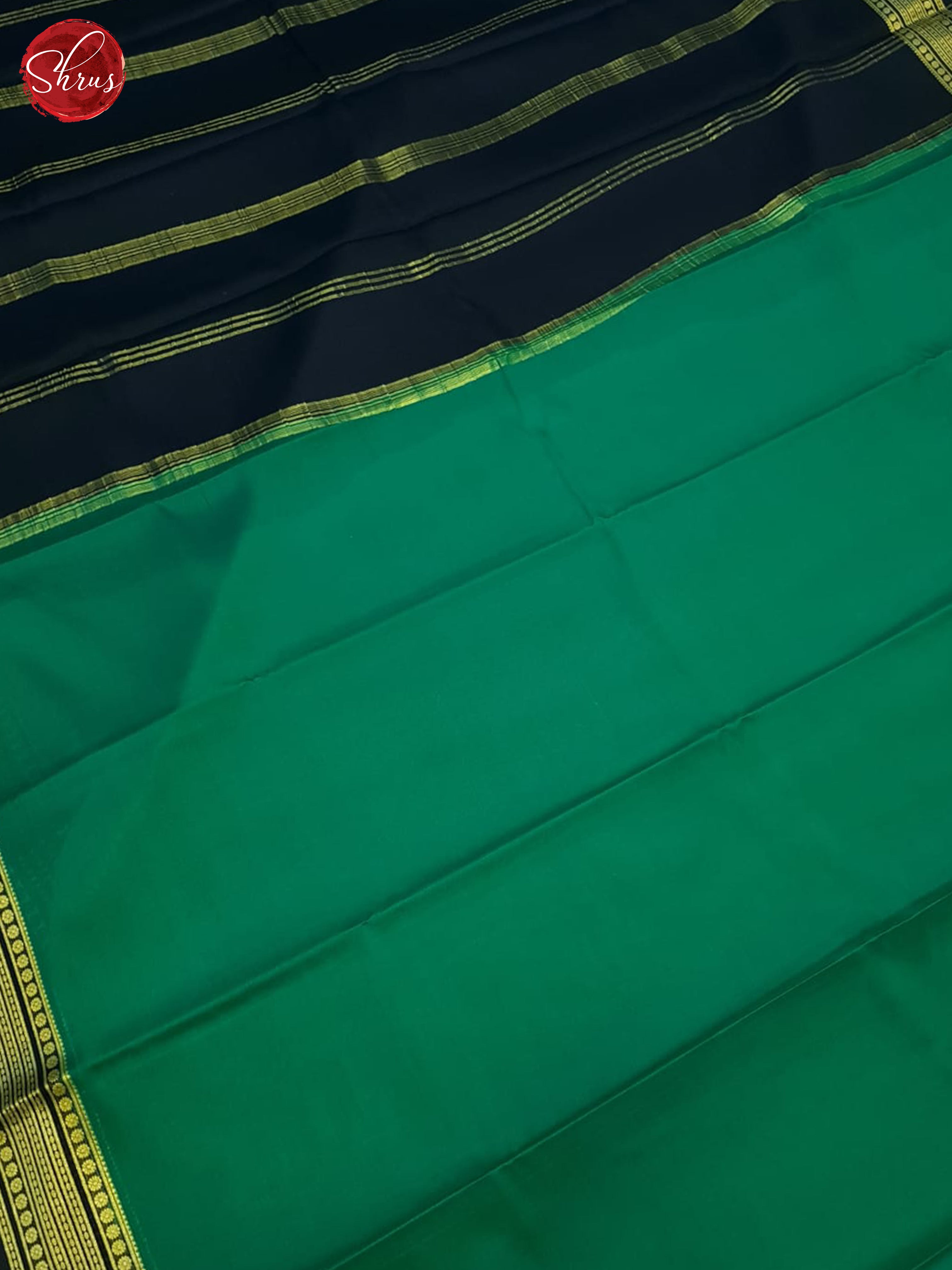 Green And Blue- Mysore Silk Saree - Shop on ShrusEternity.com