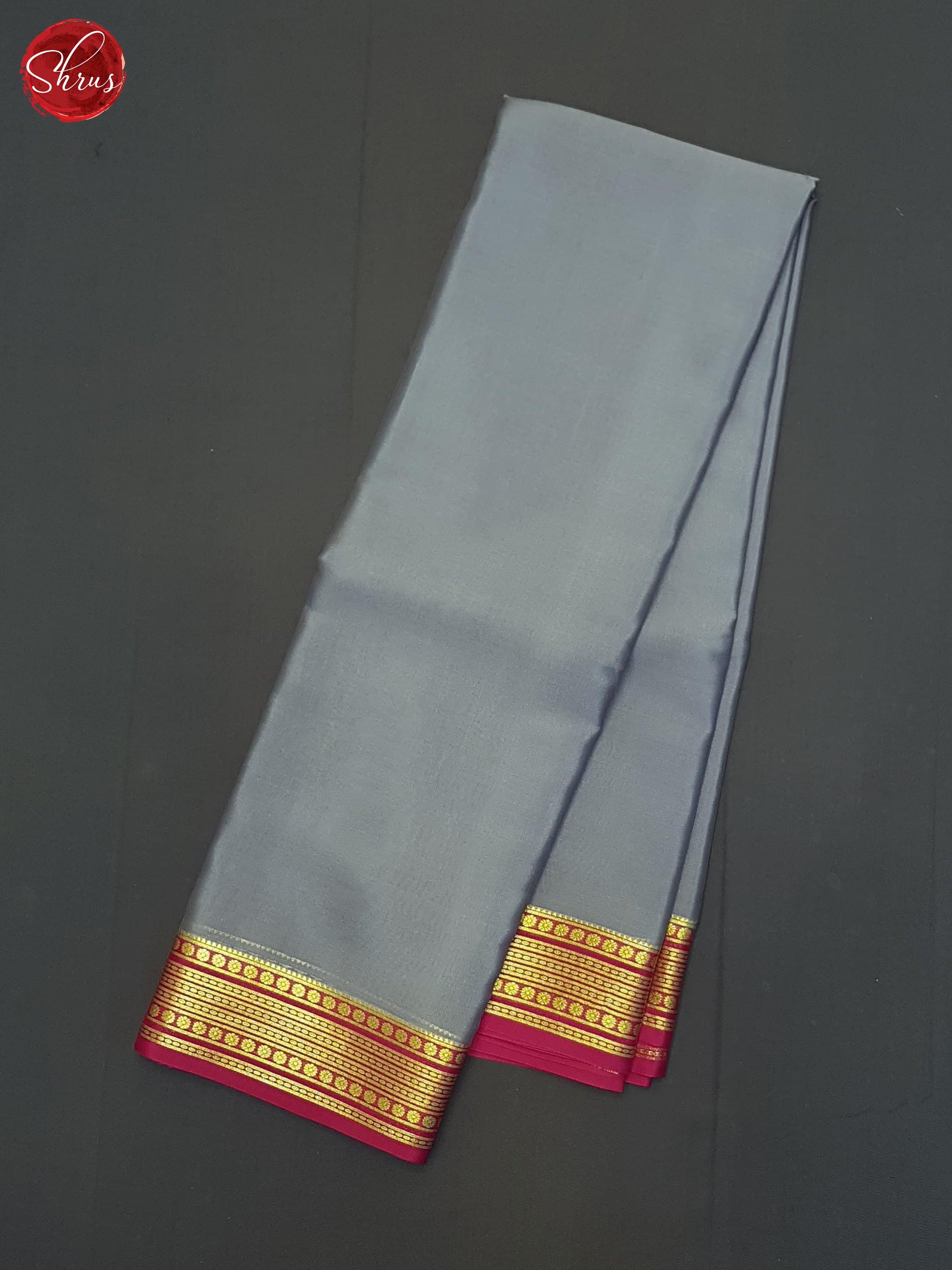 Grey And Pink- Mysore Silk Saree - Shop on ShrusEternity.com