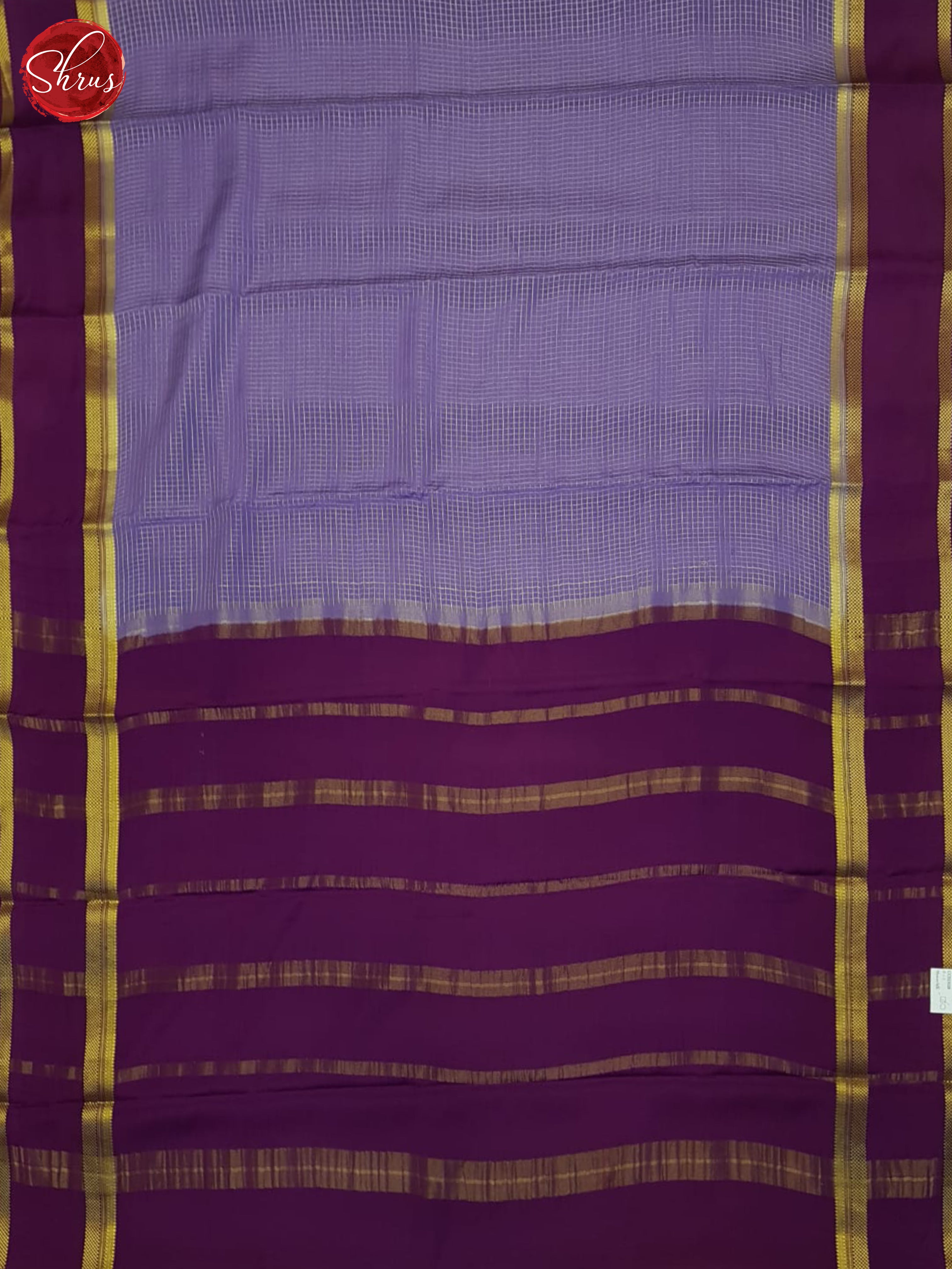 Lavender And Wine- Mysore Silk Saree - Shop on ShrusEternity.com