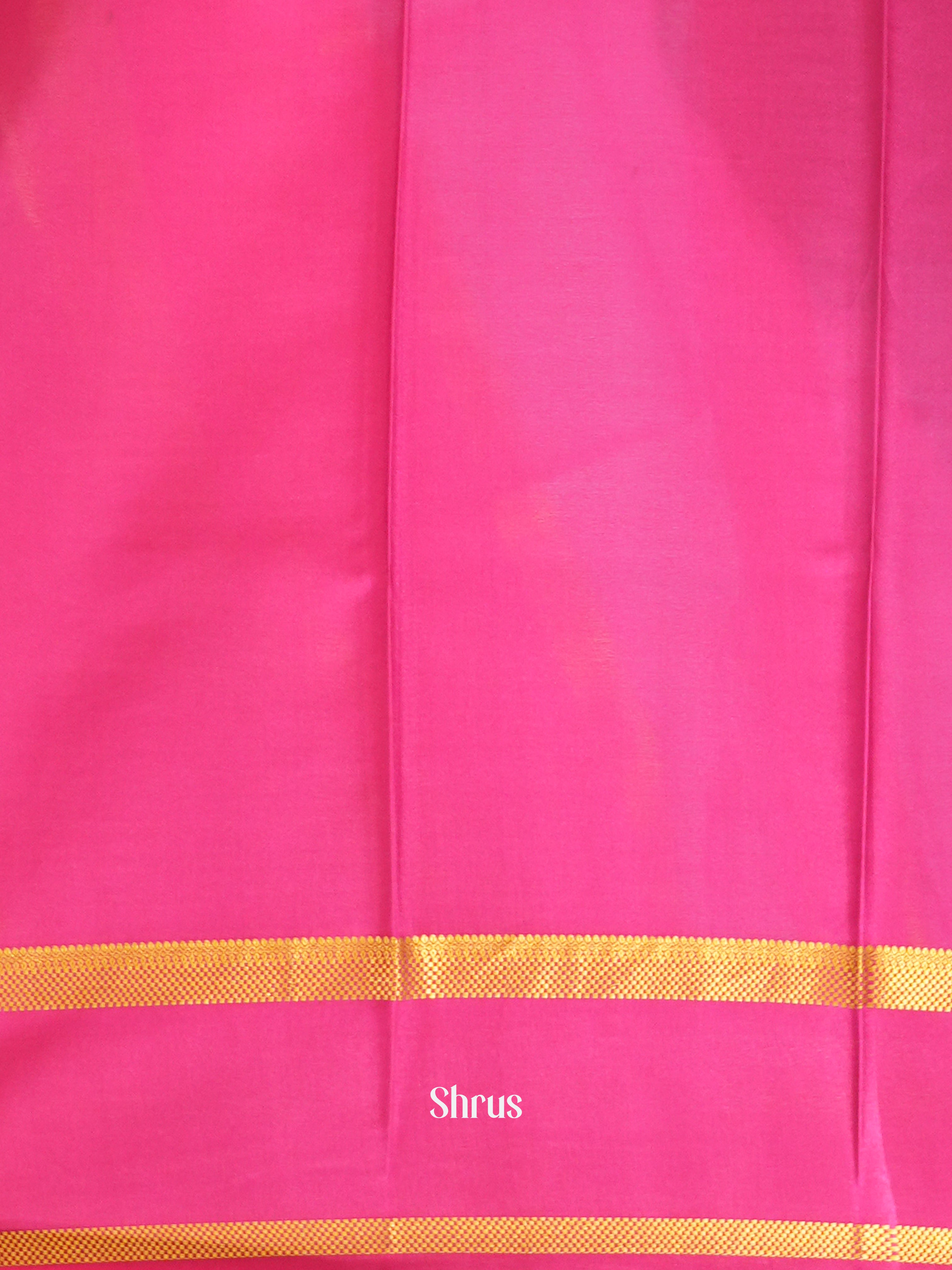 Blue And Pink- Mysore Silk Saree - Shop on ShrusEternity.com