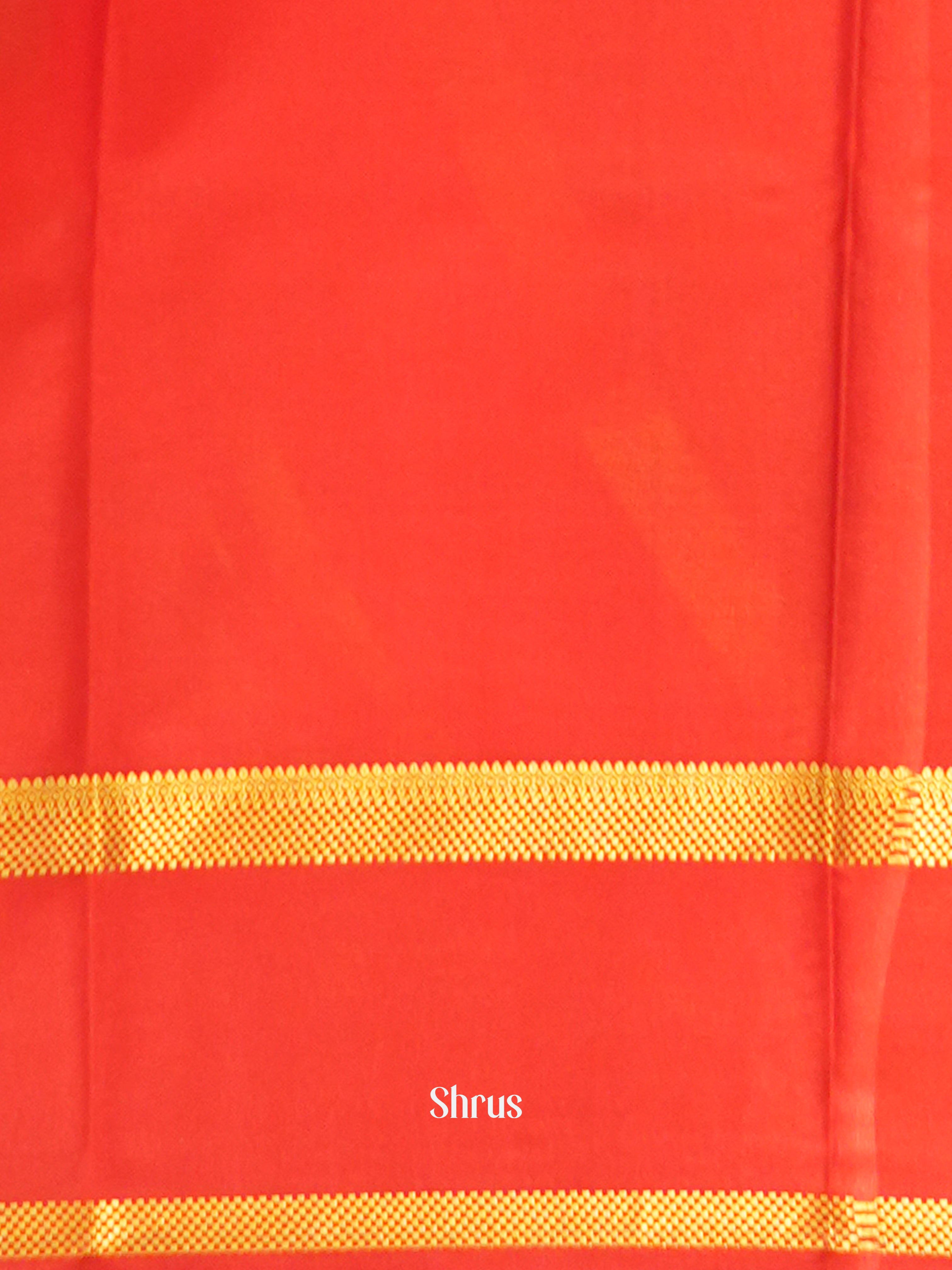 Green And Red- Mysore Silk Saree - Shop on ShrusEternity.com