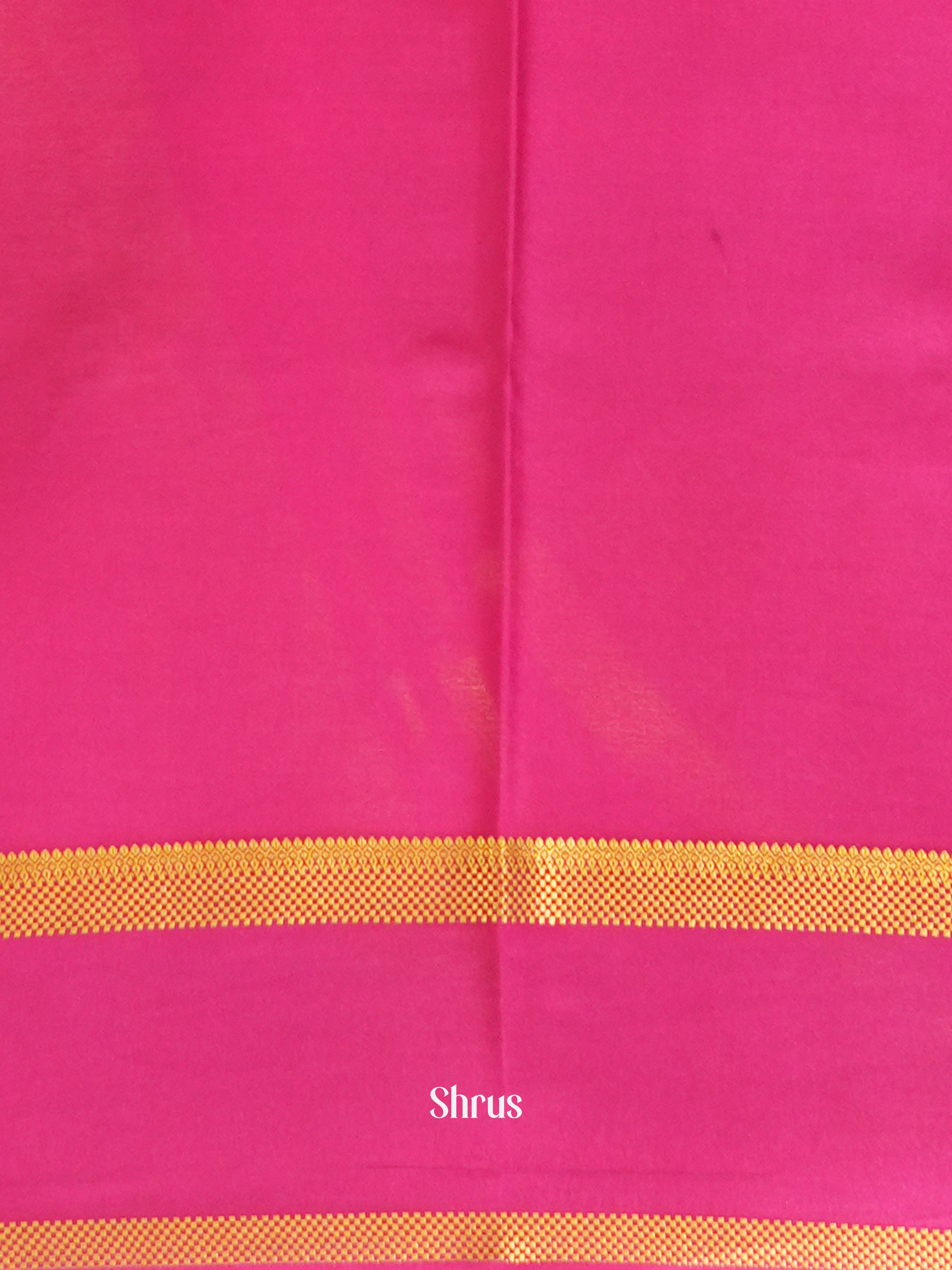 Green And Pink- Mysore Silk Saree - Shop on ShrusEternity.com