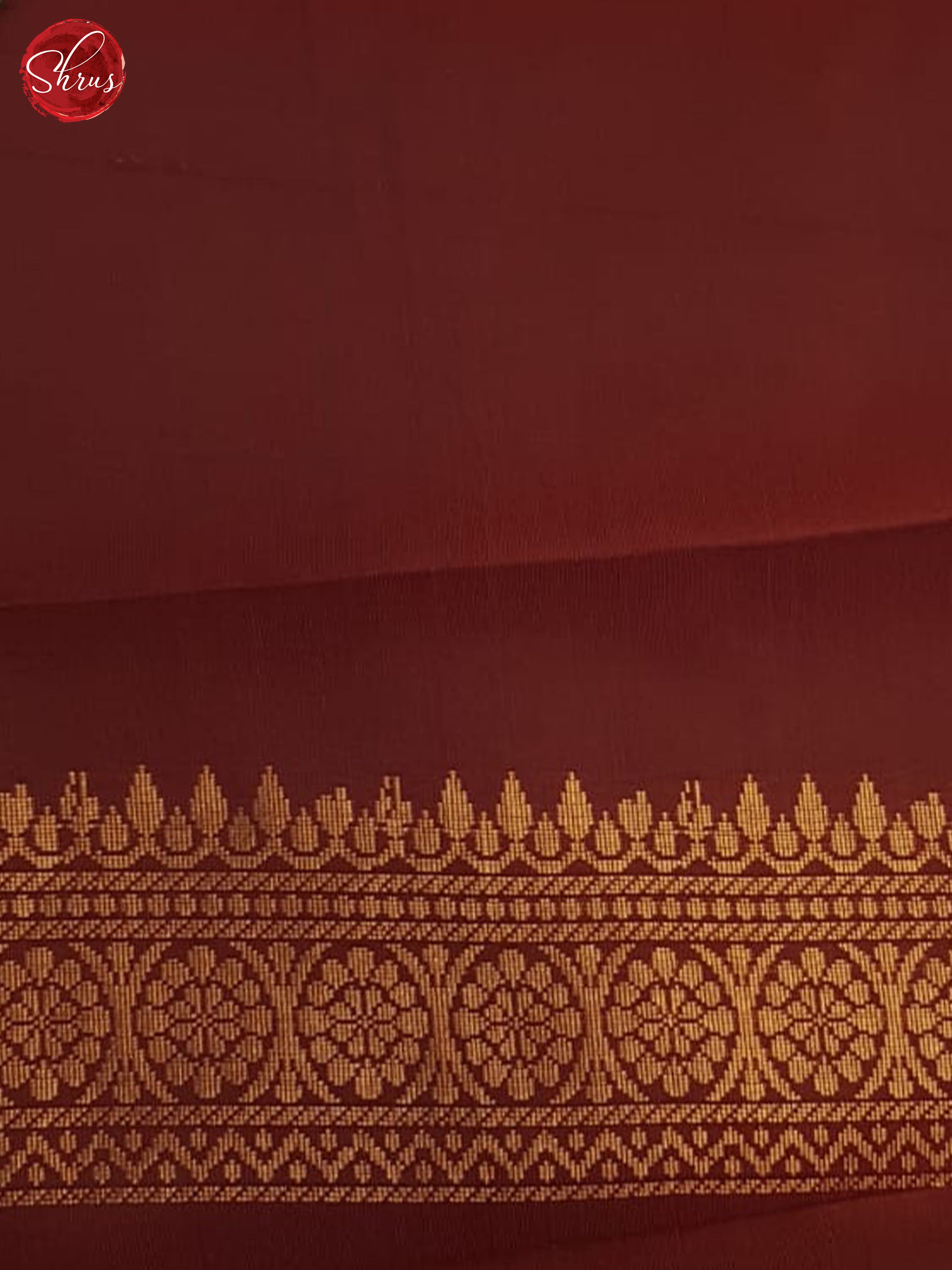Blue & Arakku Maroon- Semi Softsilk Saree - Shop on ShrusEternity.com