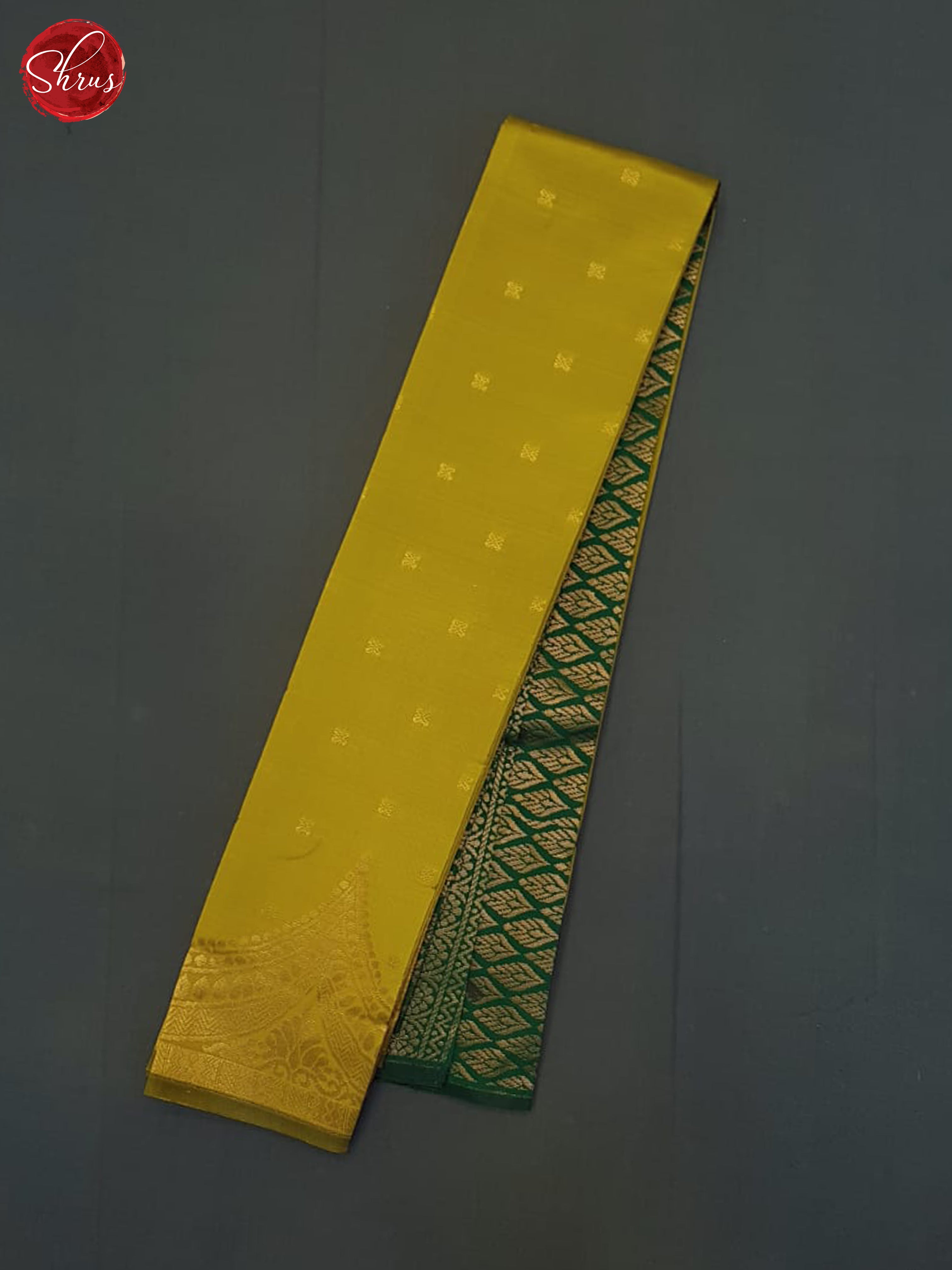 mustard & Green- Semi Softsilk Saree - Shop on ShrusEternity.com
