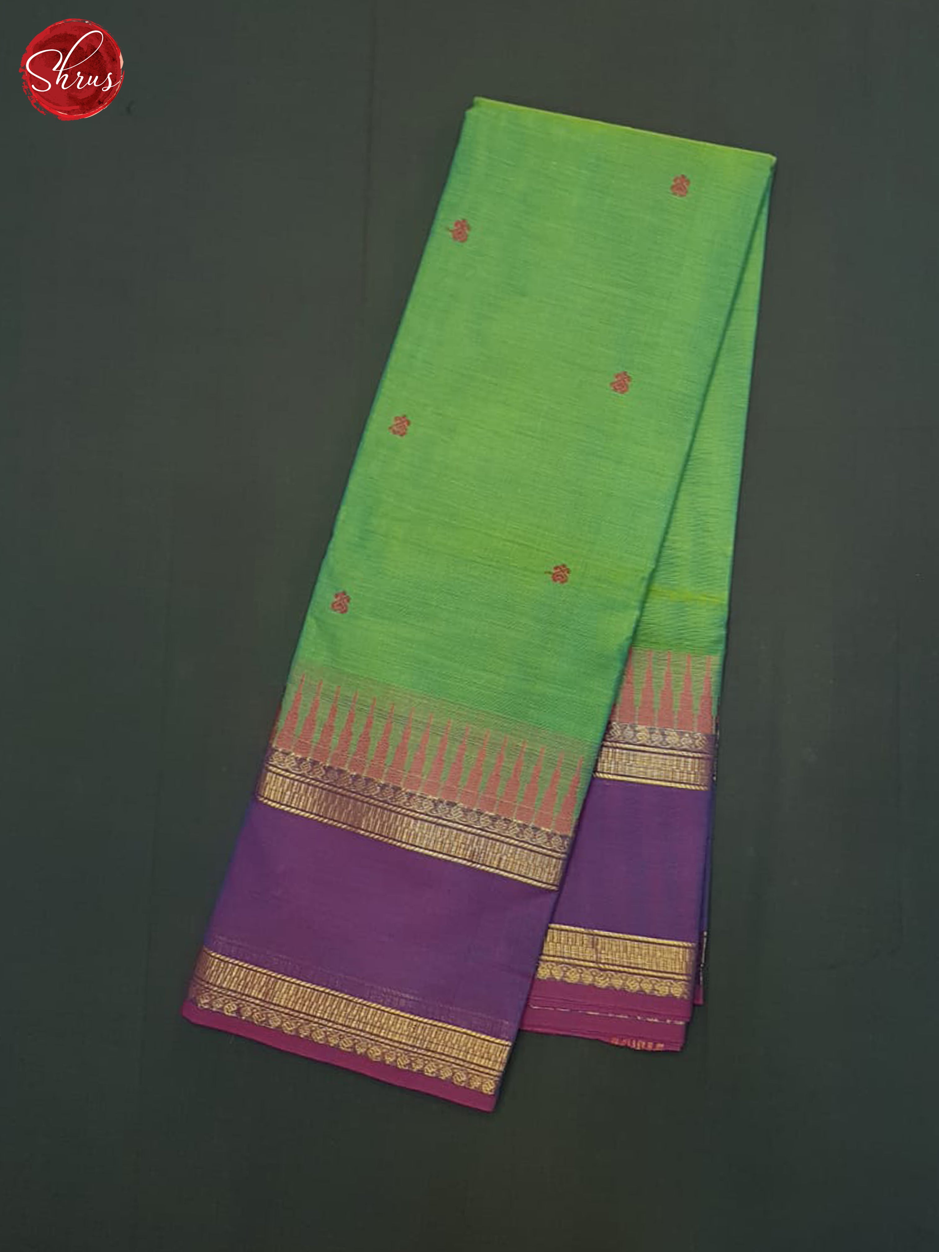 Green & Purple- Chettinad Cotton Saree - Shop on ShrusEternity.com