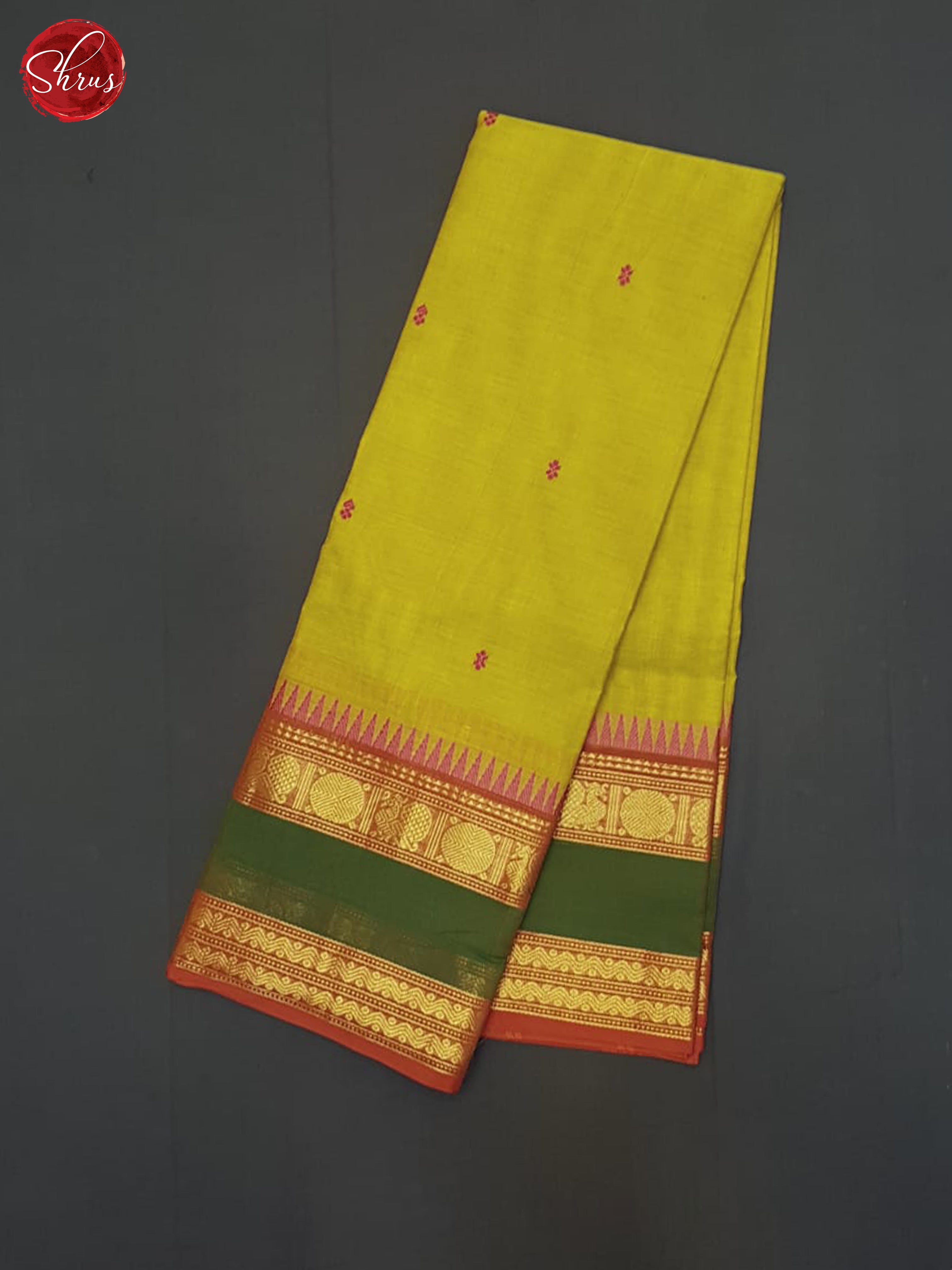 Mathulir Green & Green - Chettinad Cotton Saree - Shop on ShrusEternity.com