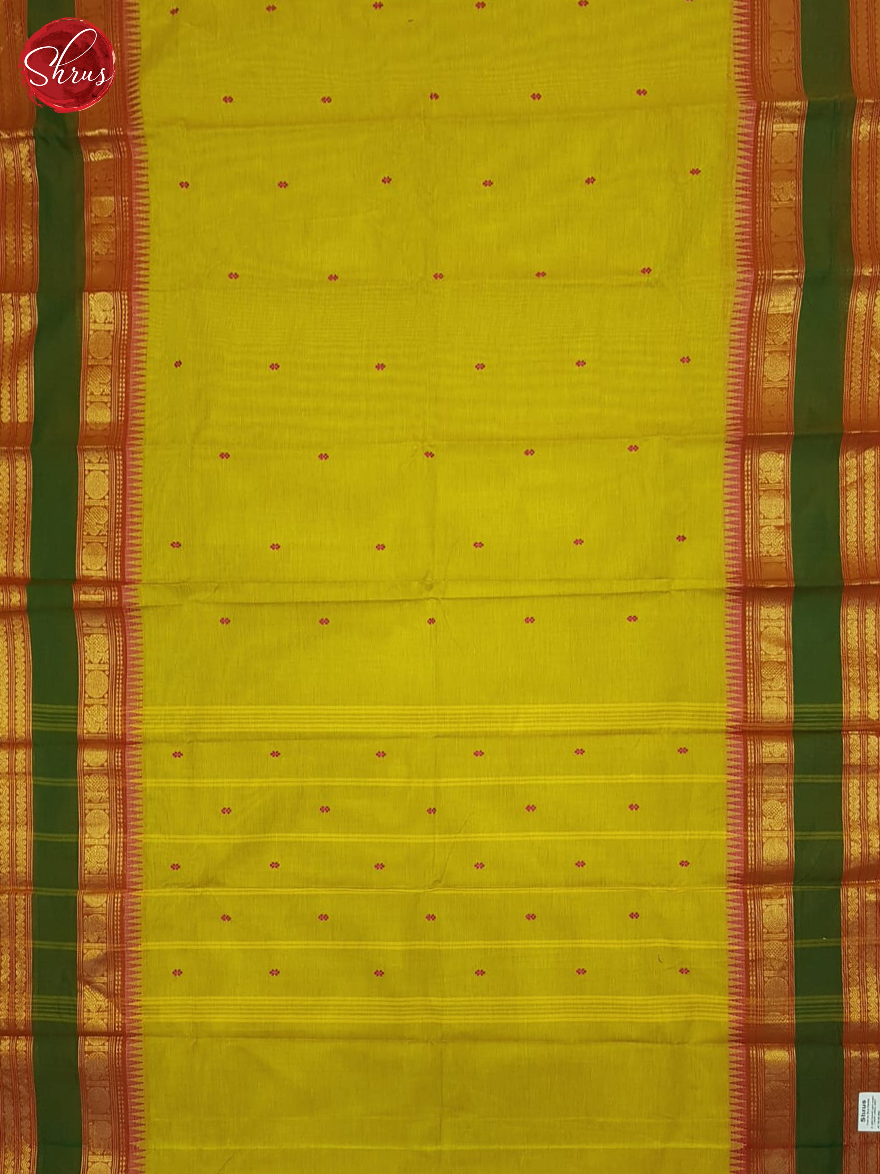 Mathulir Green & Green - Chettinad Cotton Saree - Shop on ShrusEternity.com
