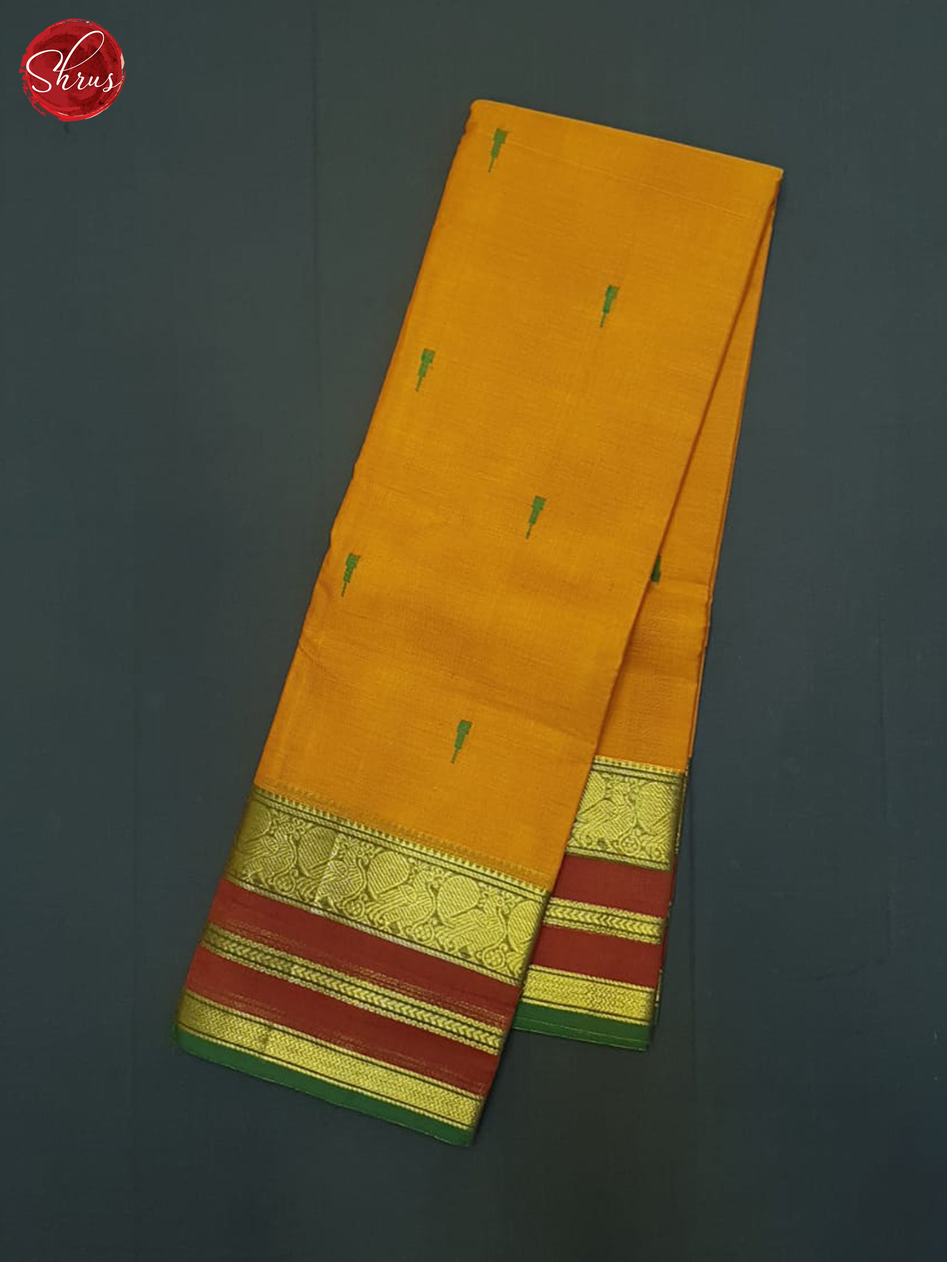Orange & Maroon - Chettinad Cotton Saree - Shop on ShrusEternity.com