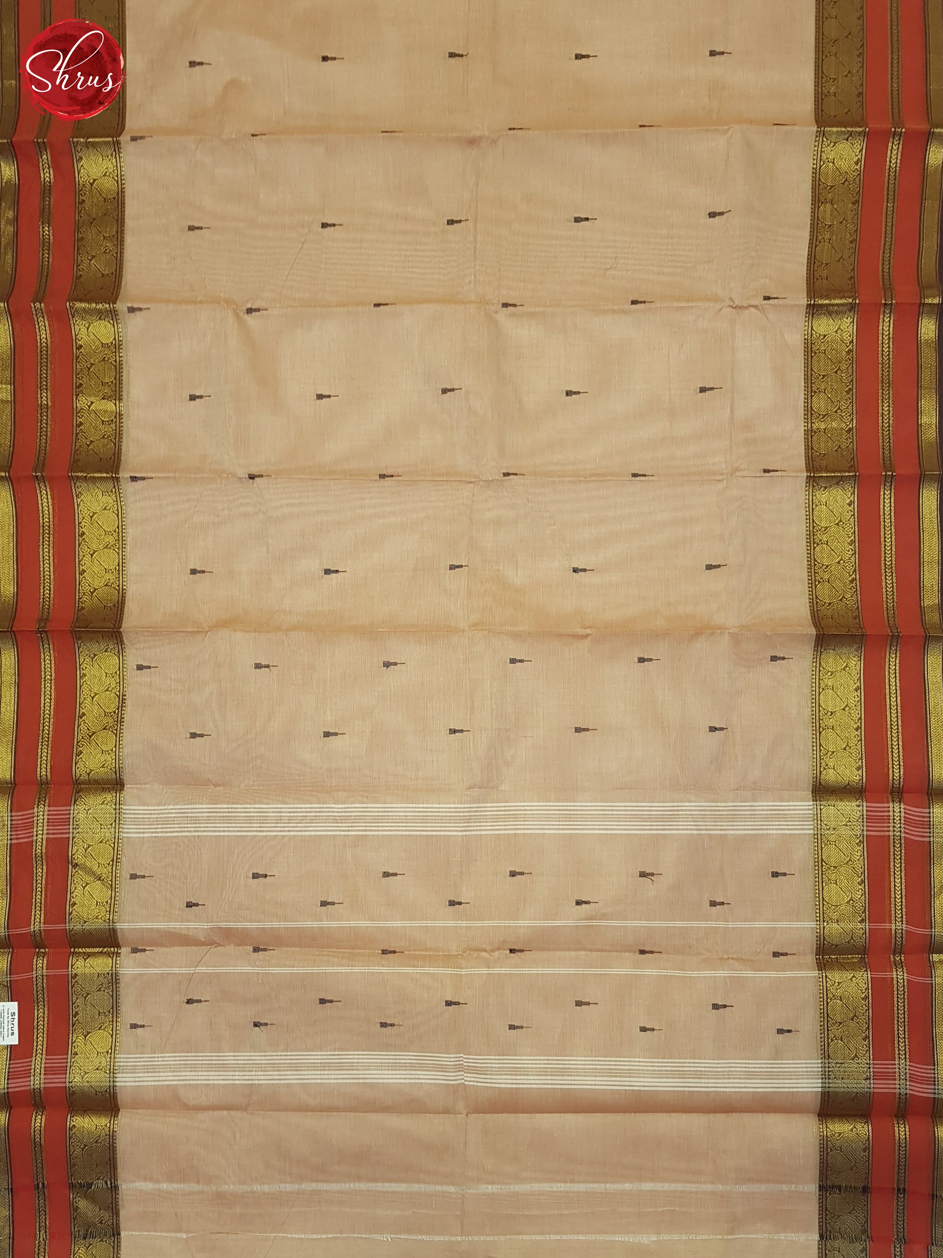 Dusty Onion & Red - Chettinad Cotton Saree - Shop on ShrusEternity.com