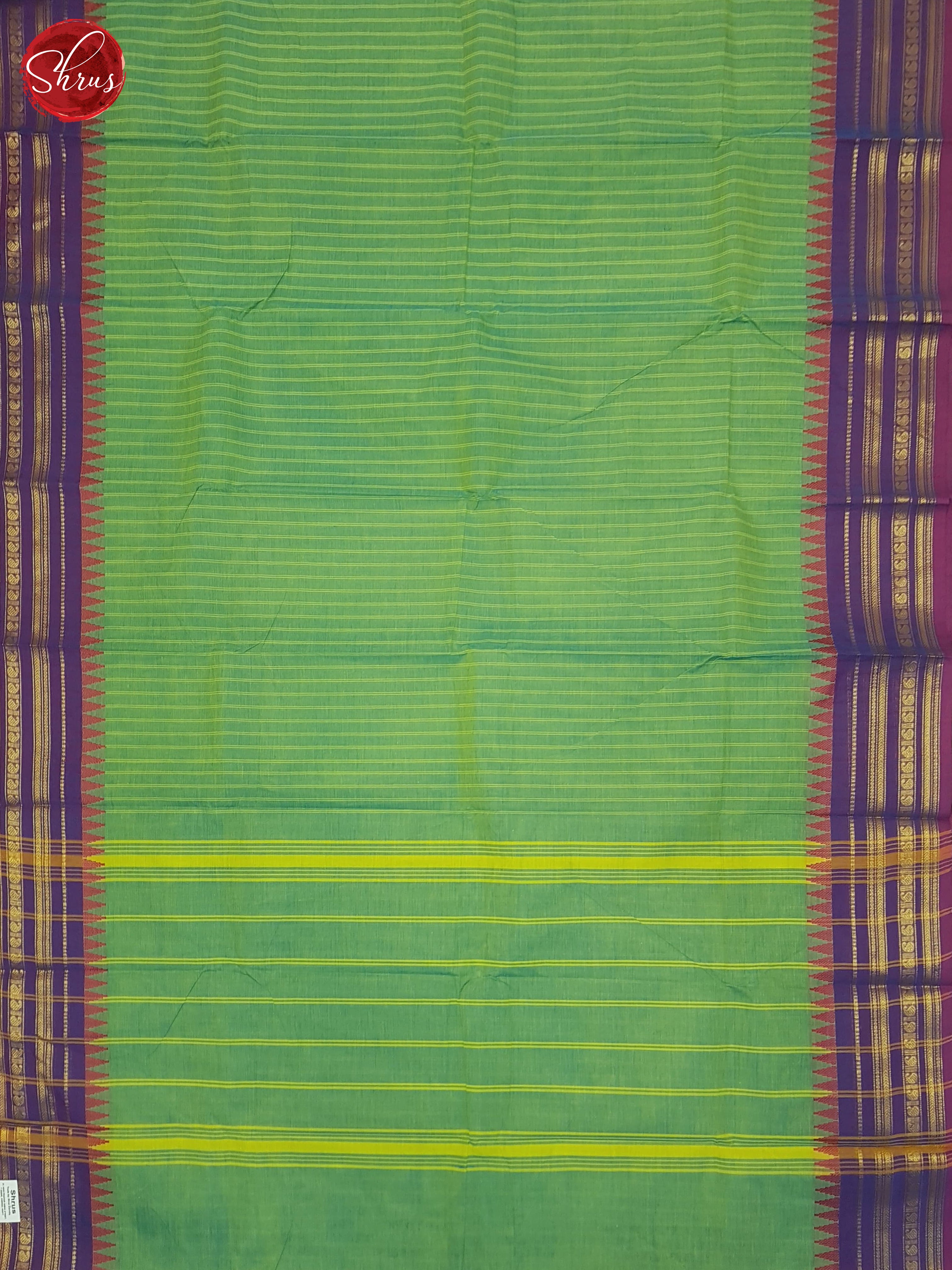 Green & Purple - Chettinad Cotton Saree - Shop on ShrusEternity.com