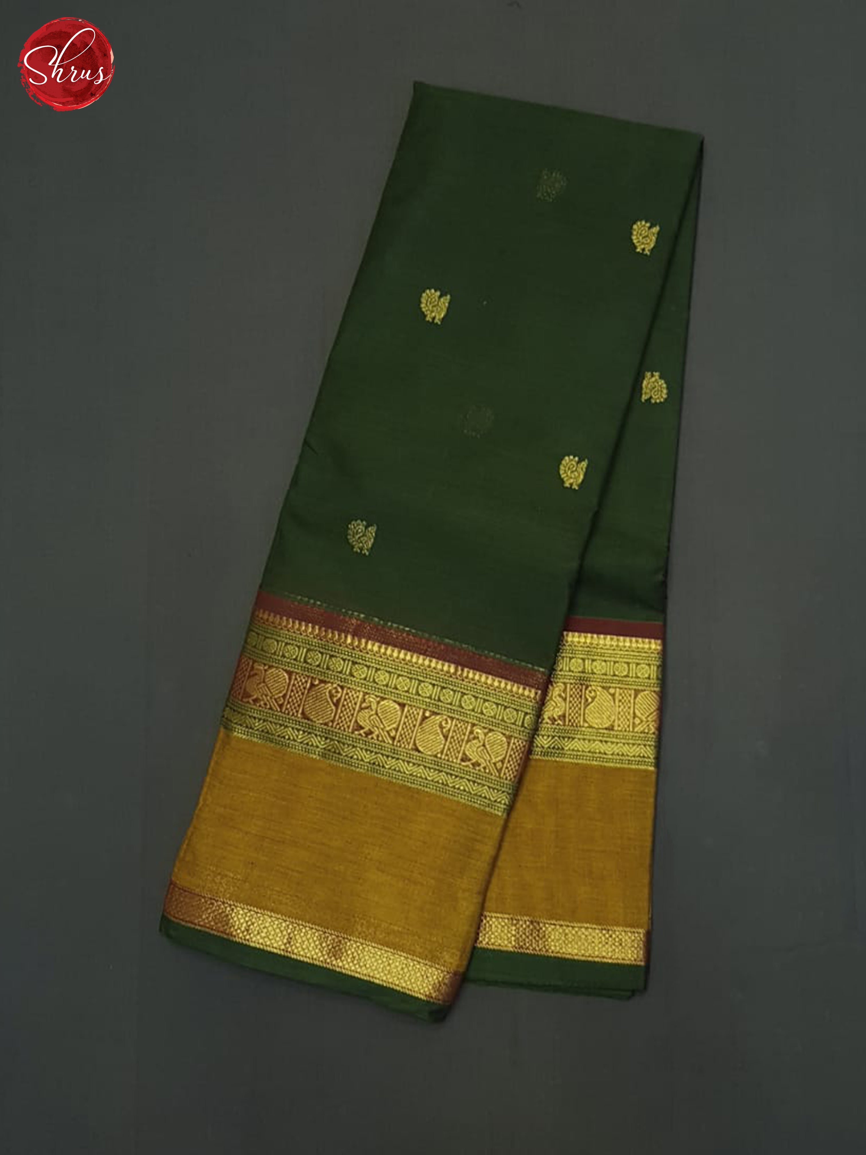 Green & Mustard - Kanchi Cotton Saree - Shop on ShrusEternity.com
