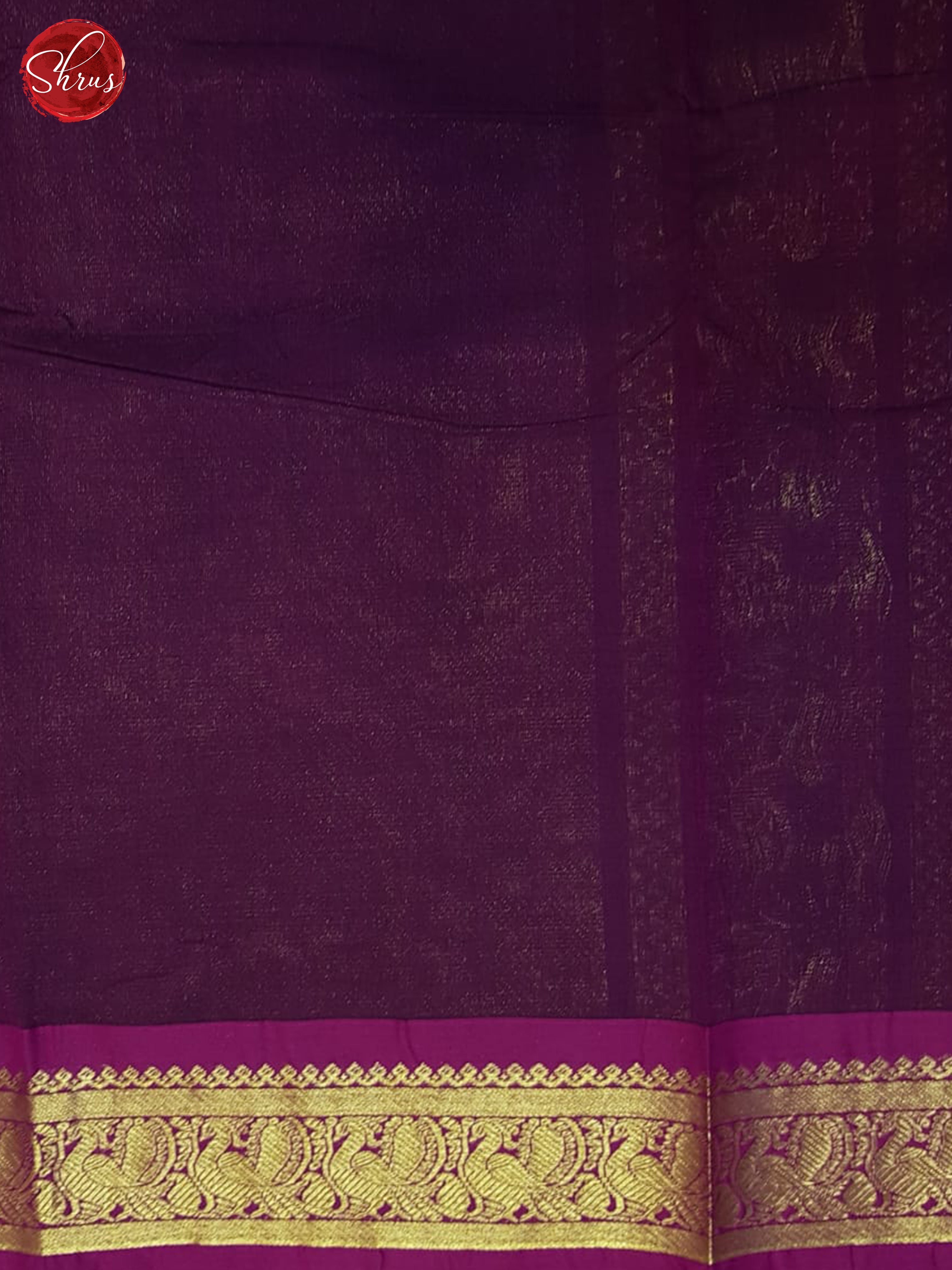 Blue & Purple - Kanchi Cotton Saree - Shop on ShrusEternity.com