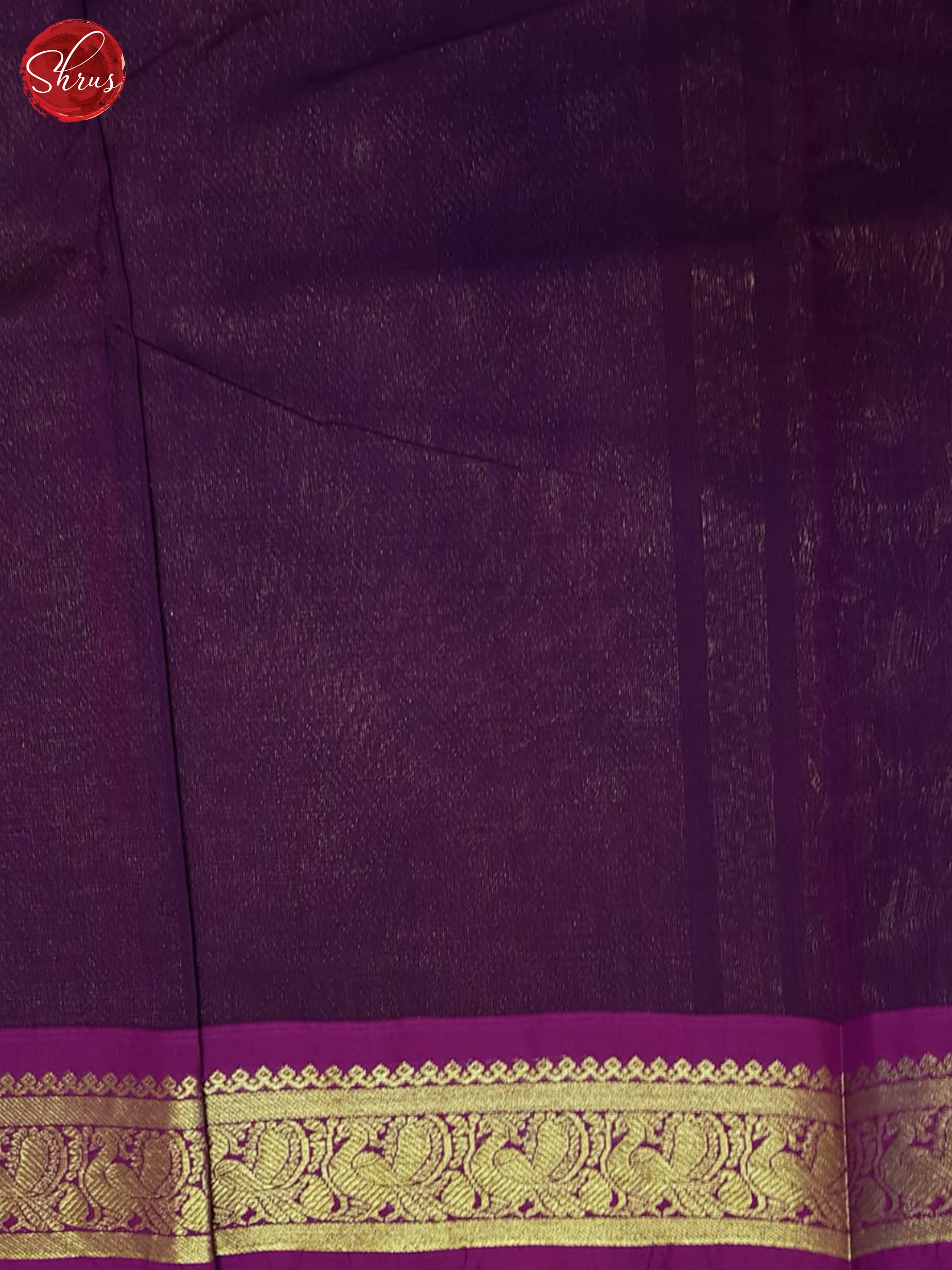 Blue & Purple - Kanchi Cotton Saree - Shop on ShrusEternity.com