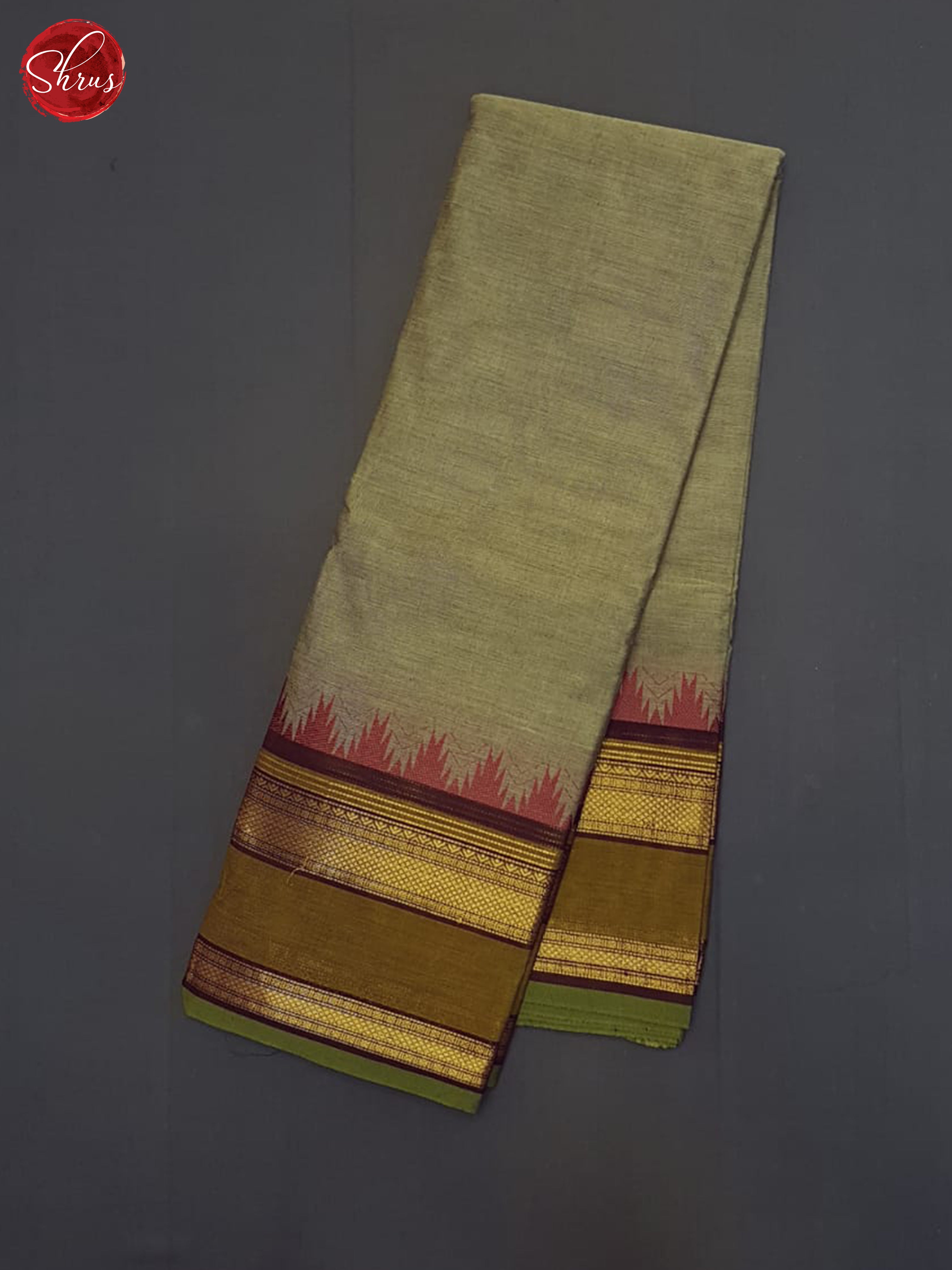 Grey & Brown - Chettinad Cotton Saree - Shop on ShrusEternity.com