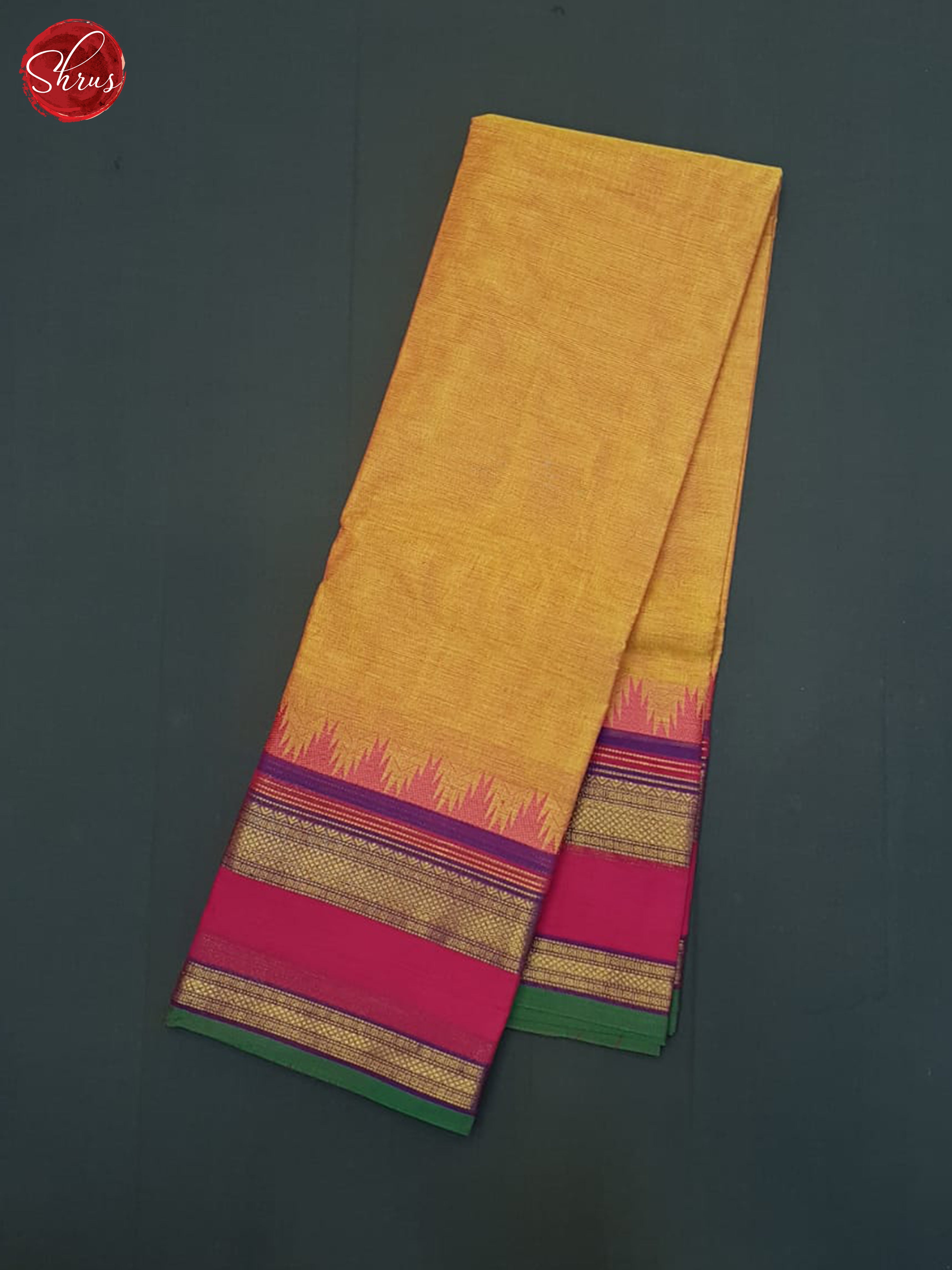 Orange & PInk - Chettinad Cotton Saree - Shop on ShrusEternity.com