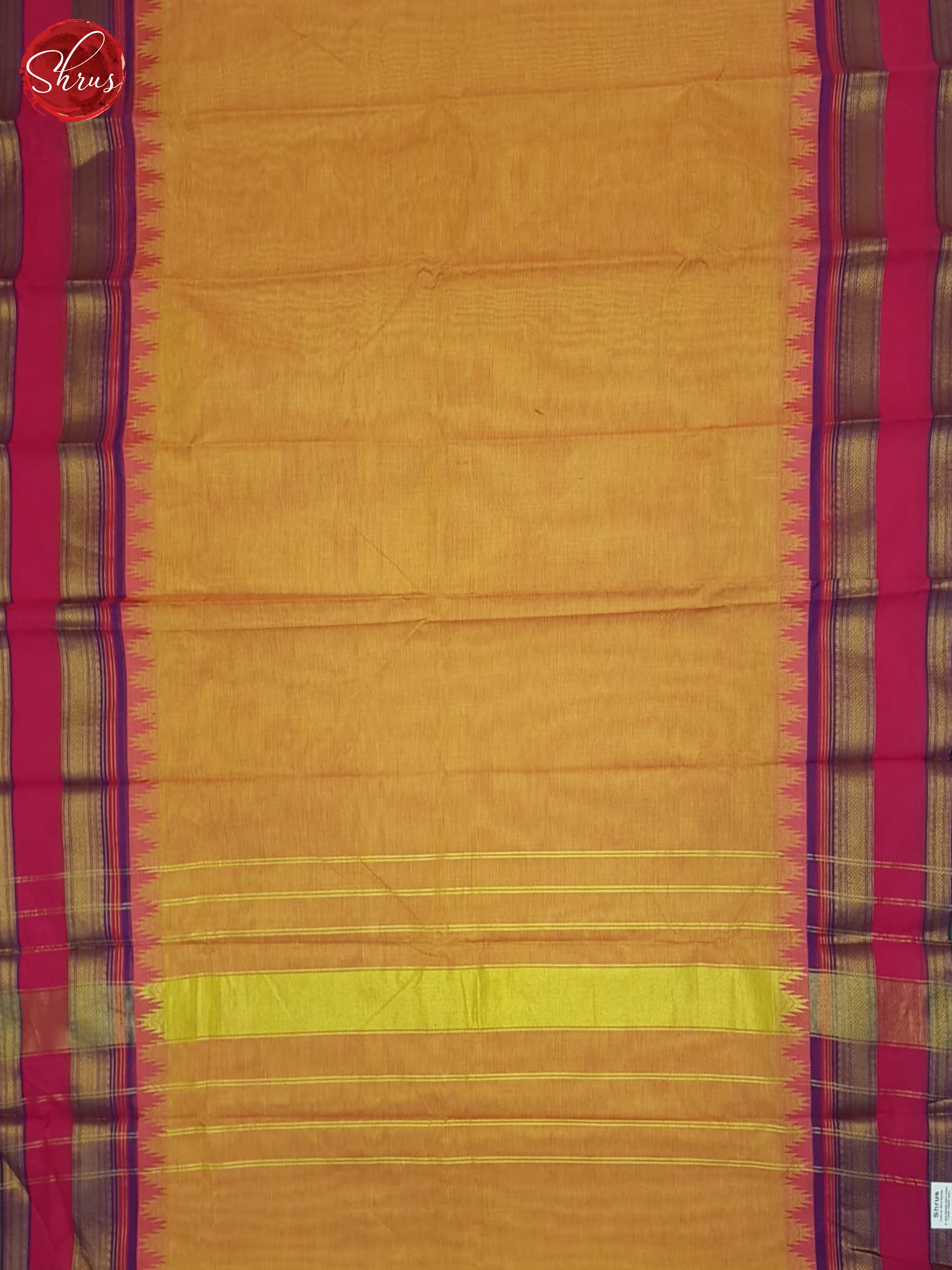 Orange & PInk - Chettinad Cotton Saree - Shop on ShrusEternity.com
