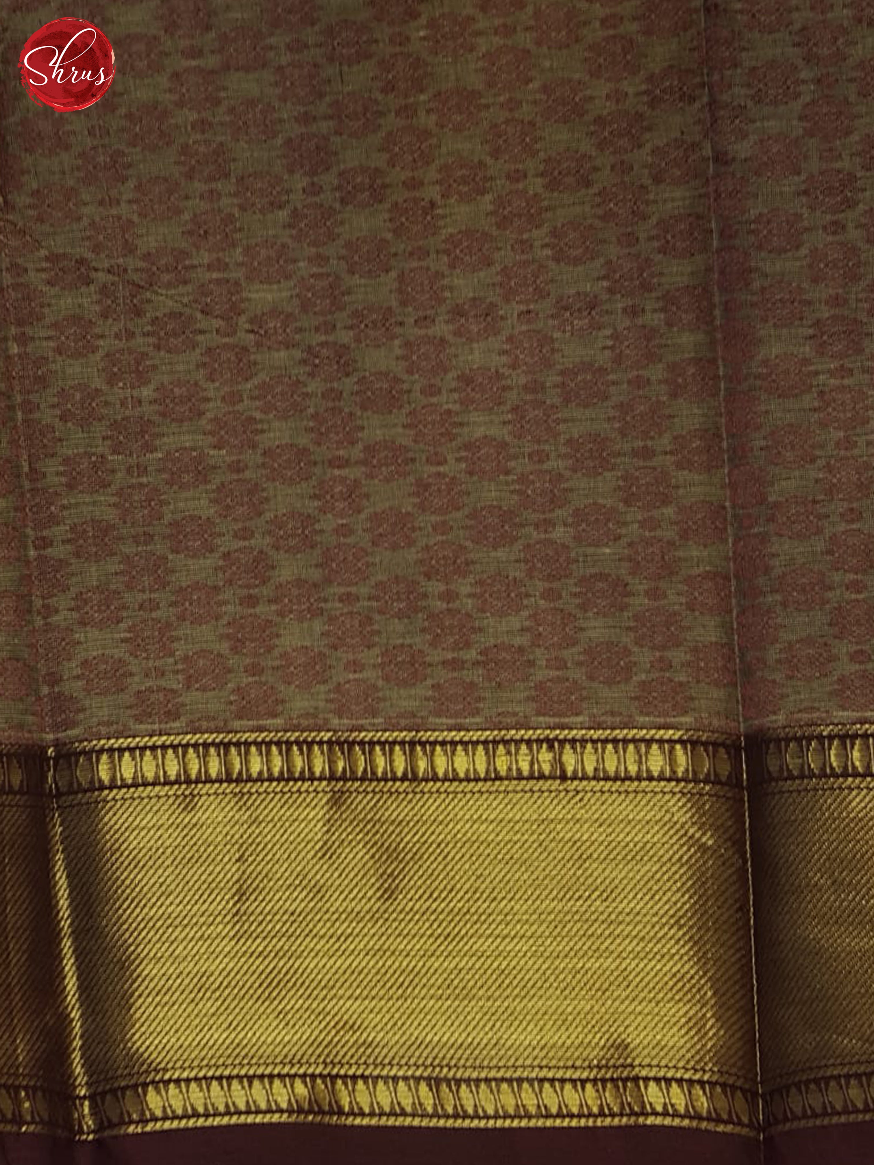 Grey & Brown- Chettinad Cotton Saree - Shop on ShrusEternity.com