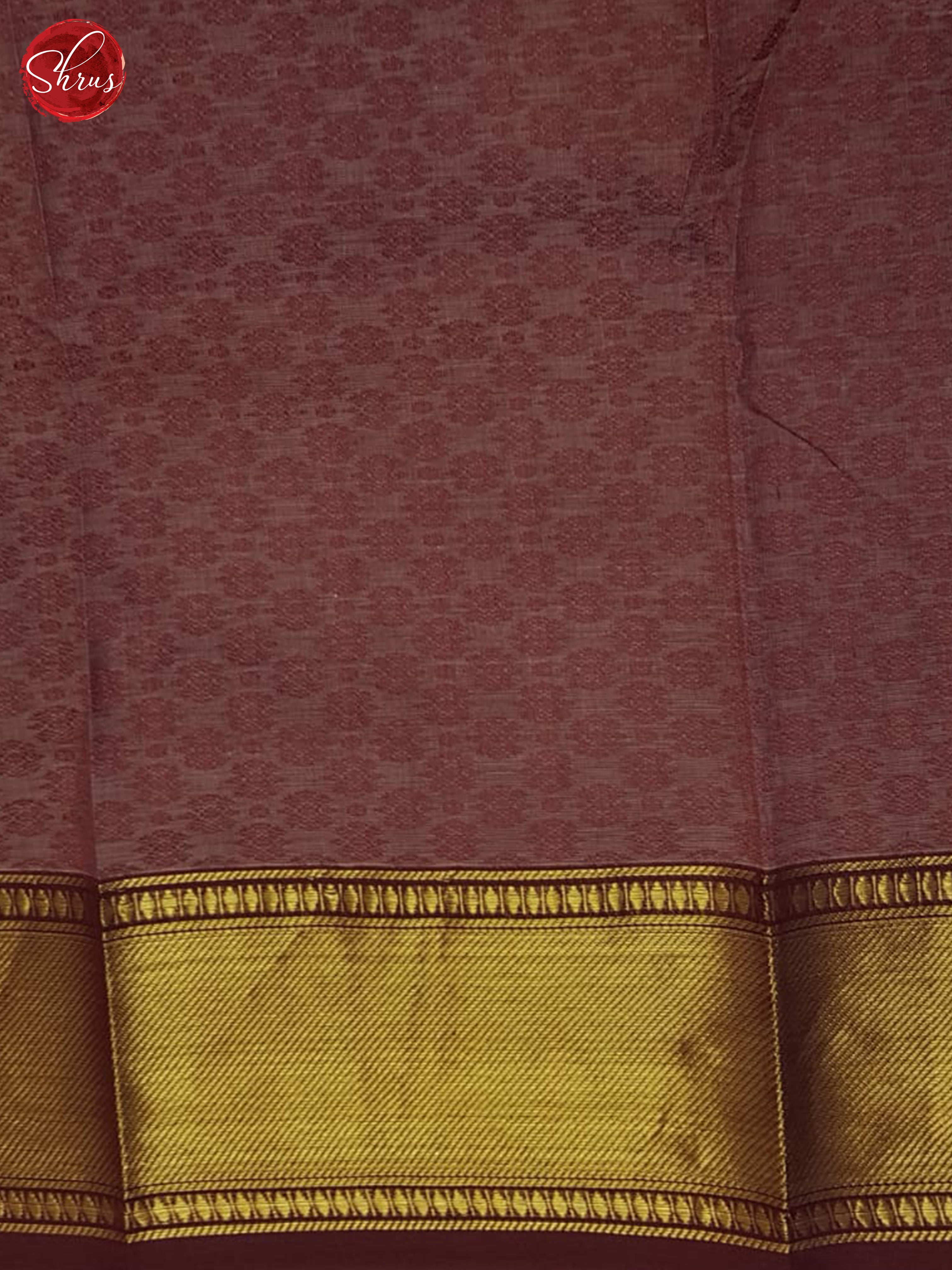 Dusty Wine & Maroon - Chettinad Cotton Saree - Shop on ShrusEternity.com