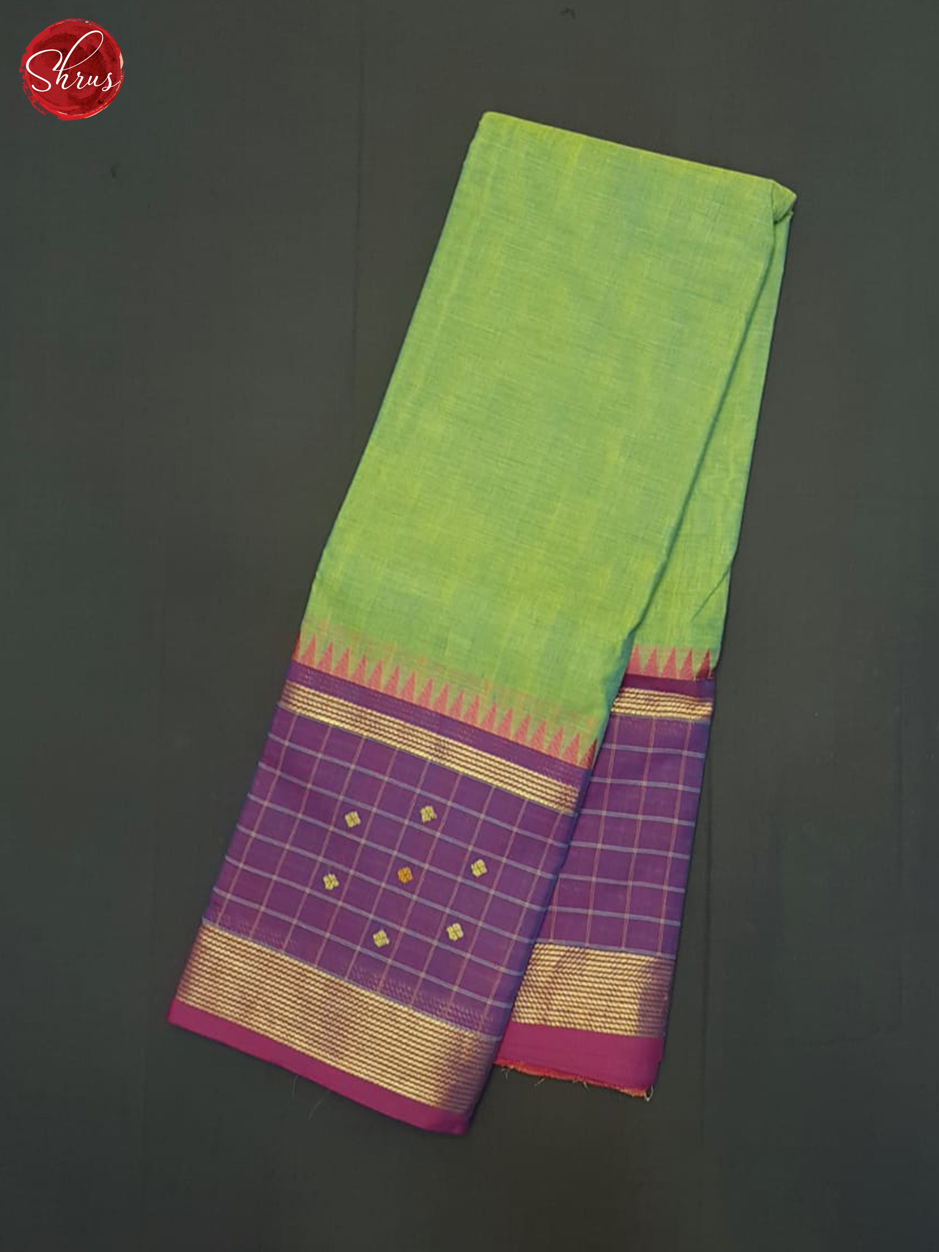 Green & Purple - Chettinad Cotton Saree - Shop on ShrusEternity.com