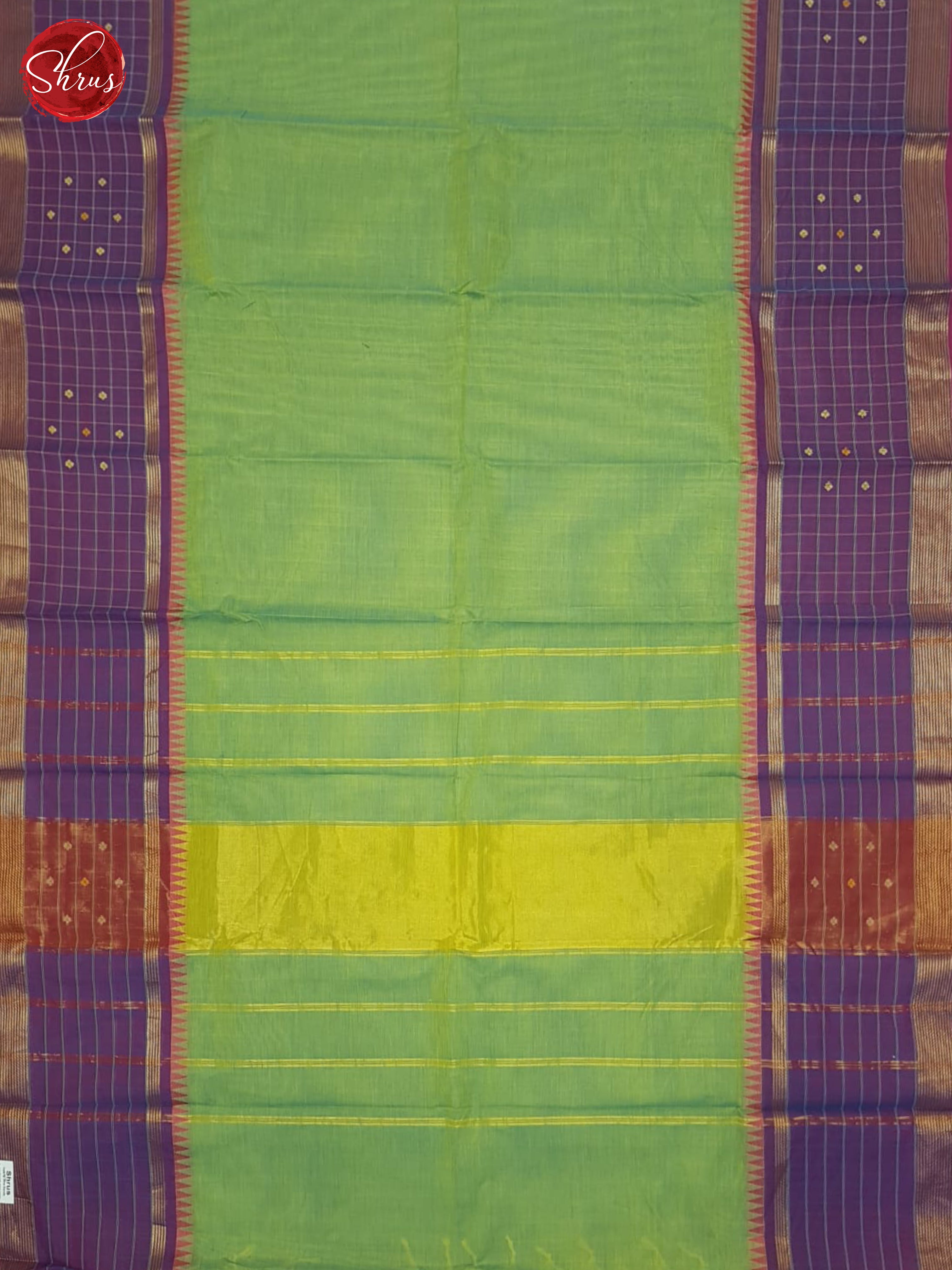 Green & Purple - Chettinad Cotton Saree - Shop on ShrusEternity.com