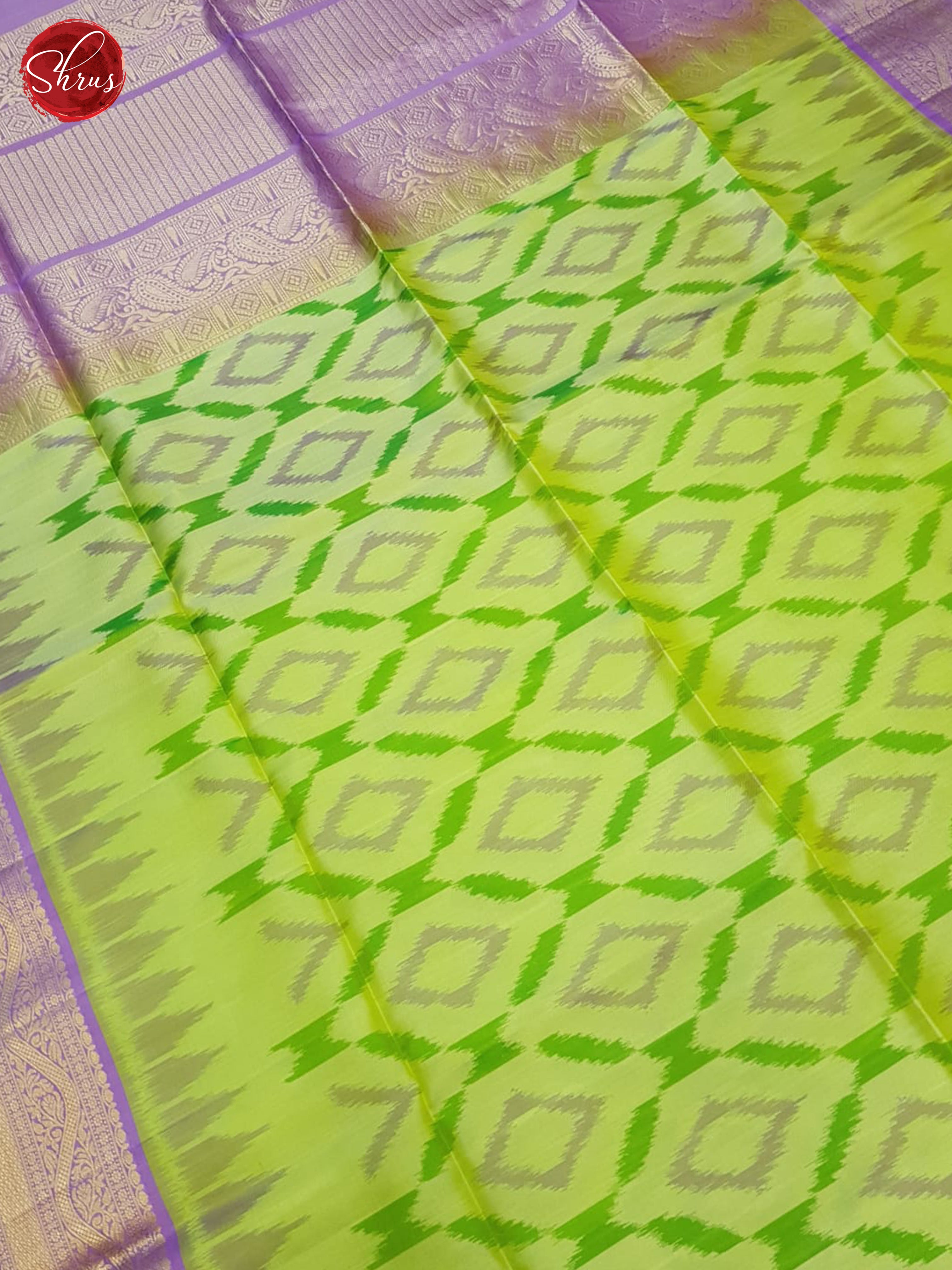Green & Lavender - Soft Silk Saree - Shop on ShrusEternity.com