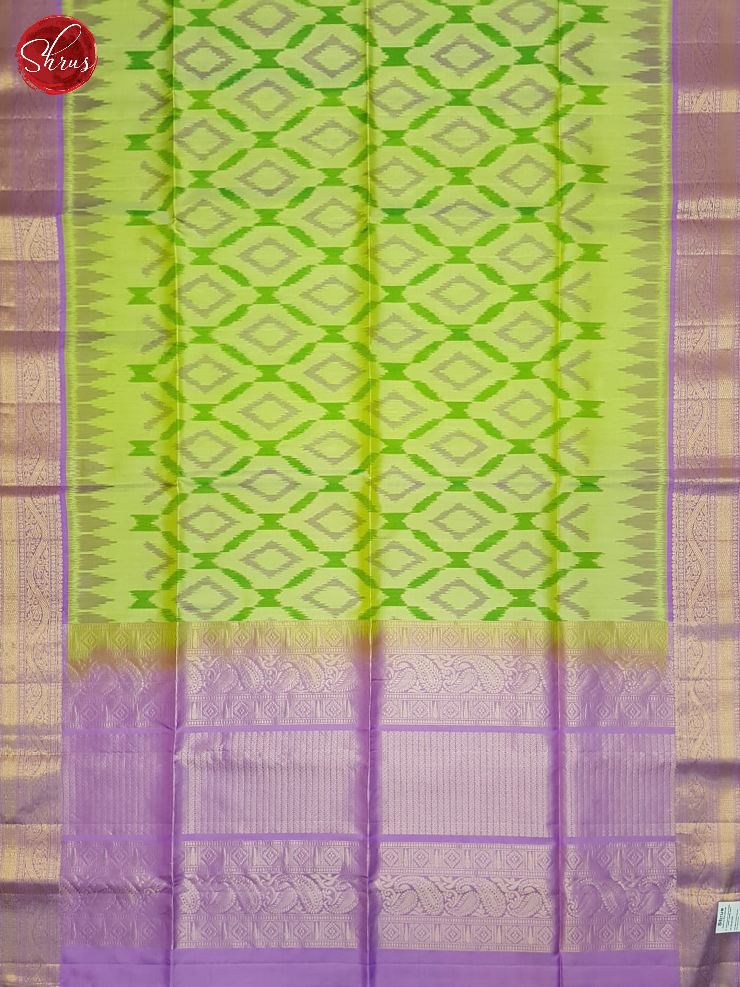 Green & Lavender - Soft Silk Saree - Shop on ShrusEternity.com