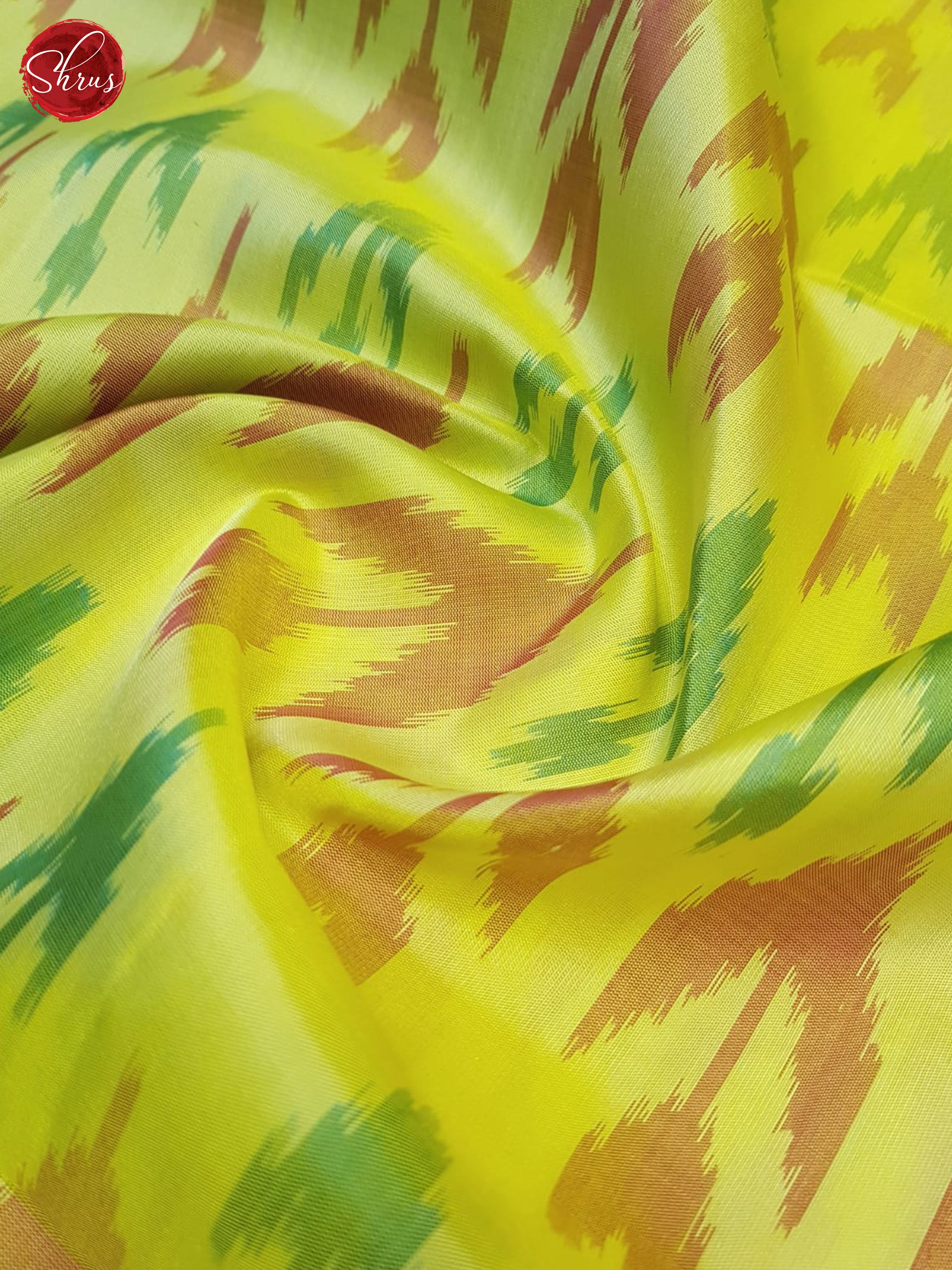 Yellow & Green - Soft Silk Saree - Shop on ShrusEternity.com