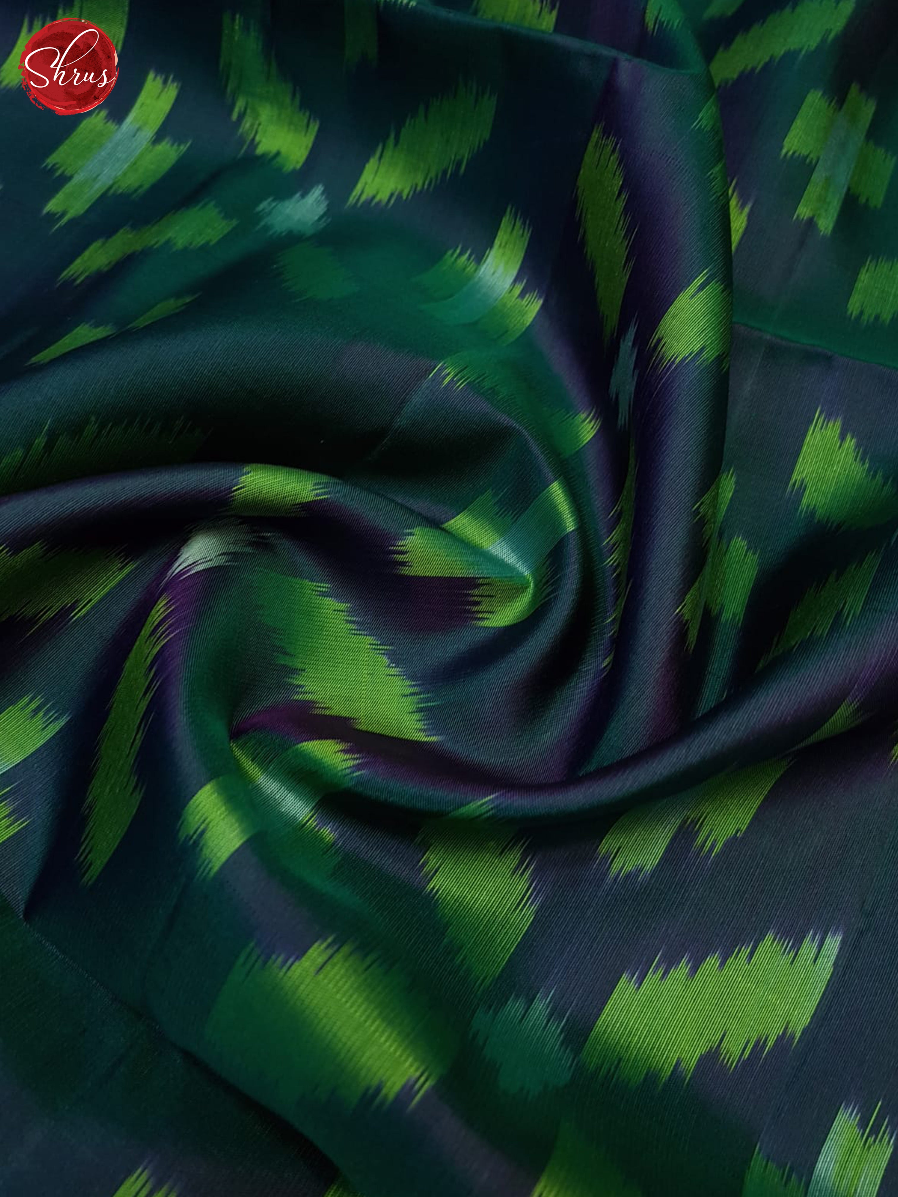 Bluish Green & Purple - Soft Silk Saree - Shop on ShrusEternity.com