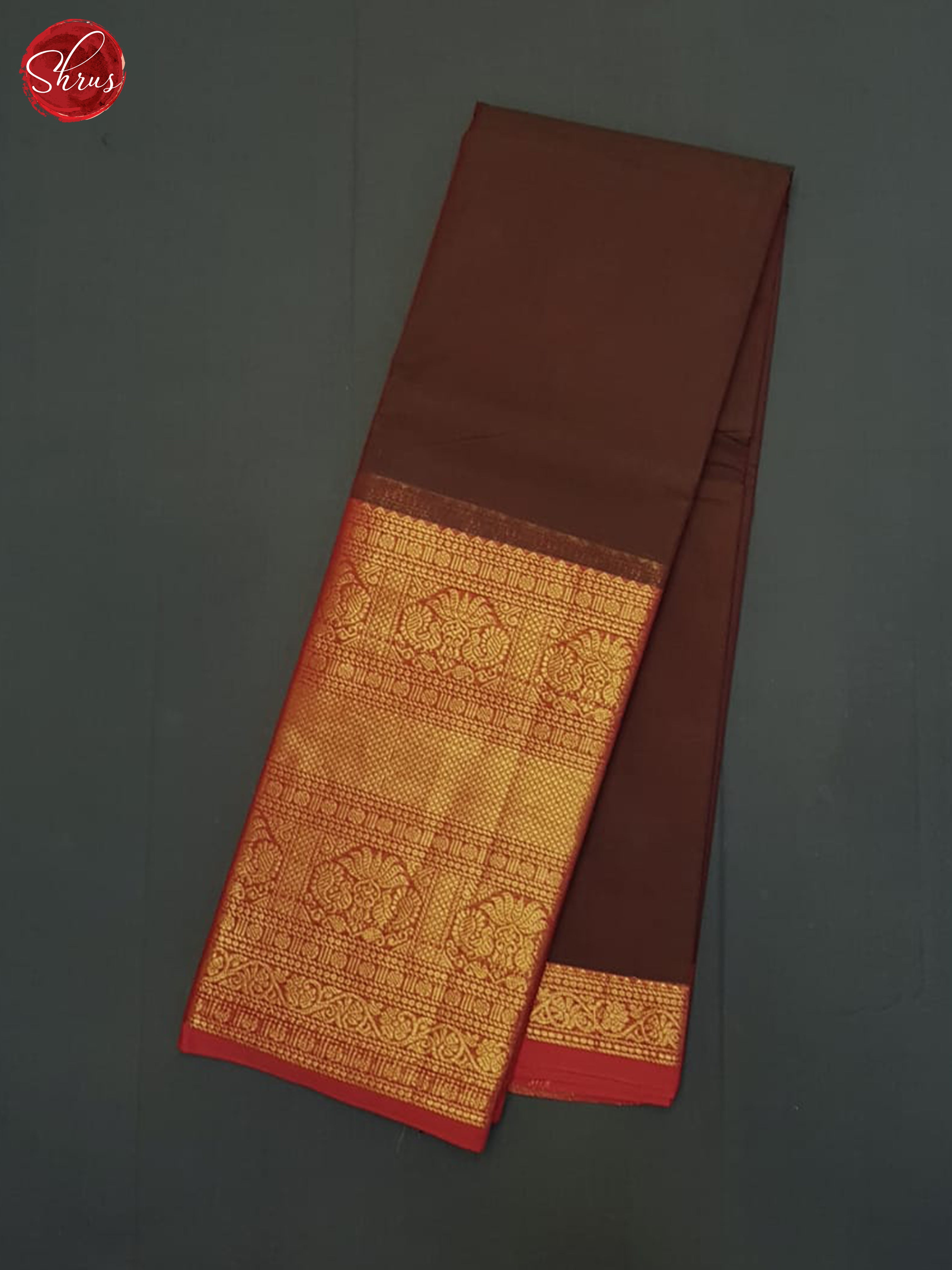 Brown & Red - Chettinad Cotton Saree - Shop on ShrusEternity.com