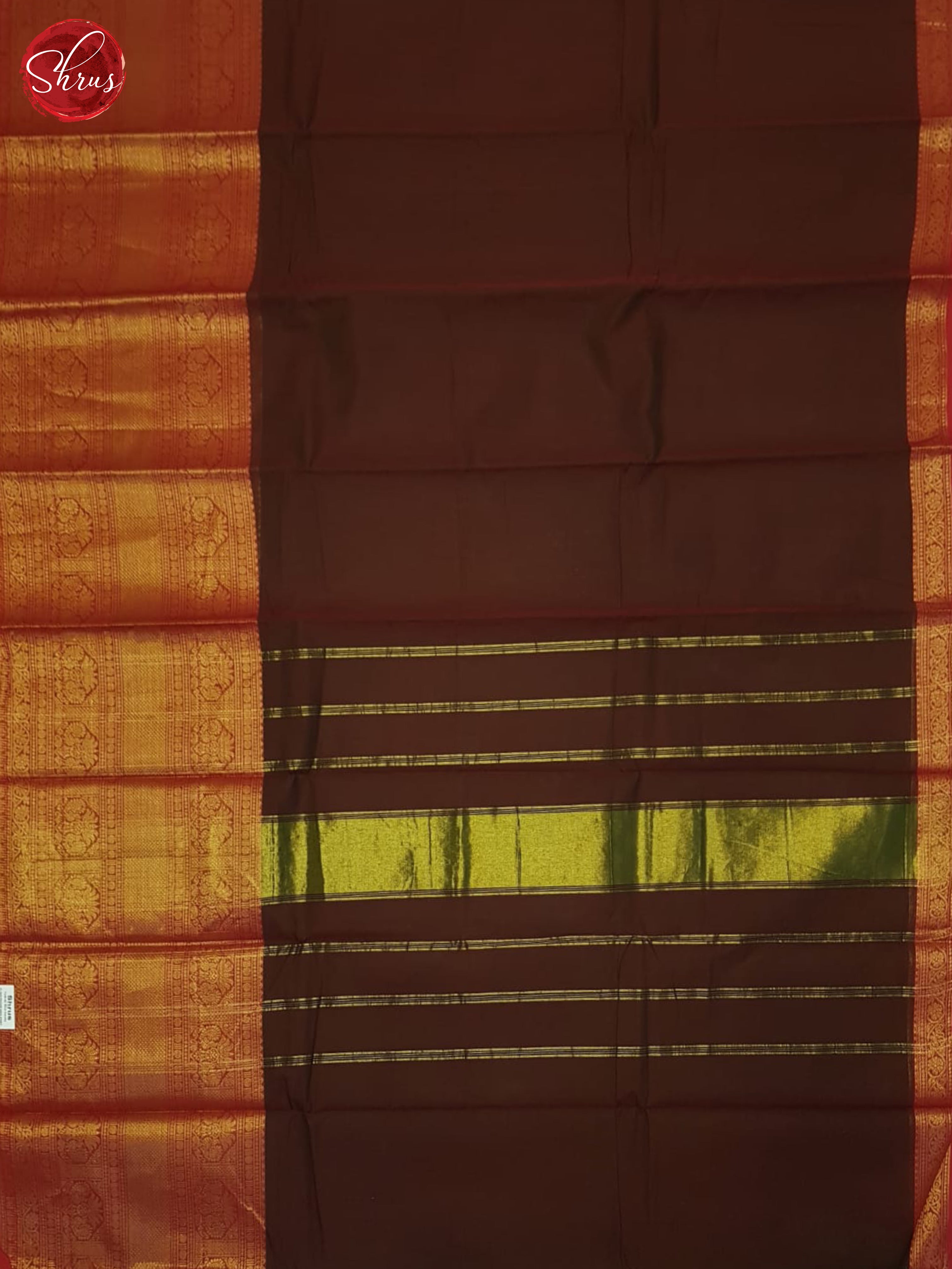Brown & Red - Chettinad Cotton Saree - Shop on ShrusEternity.com