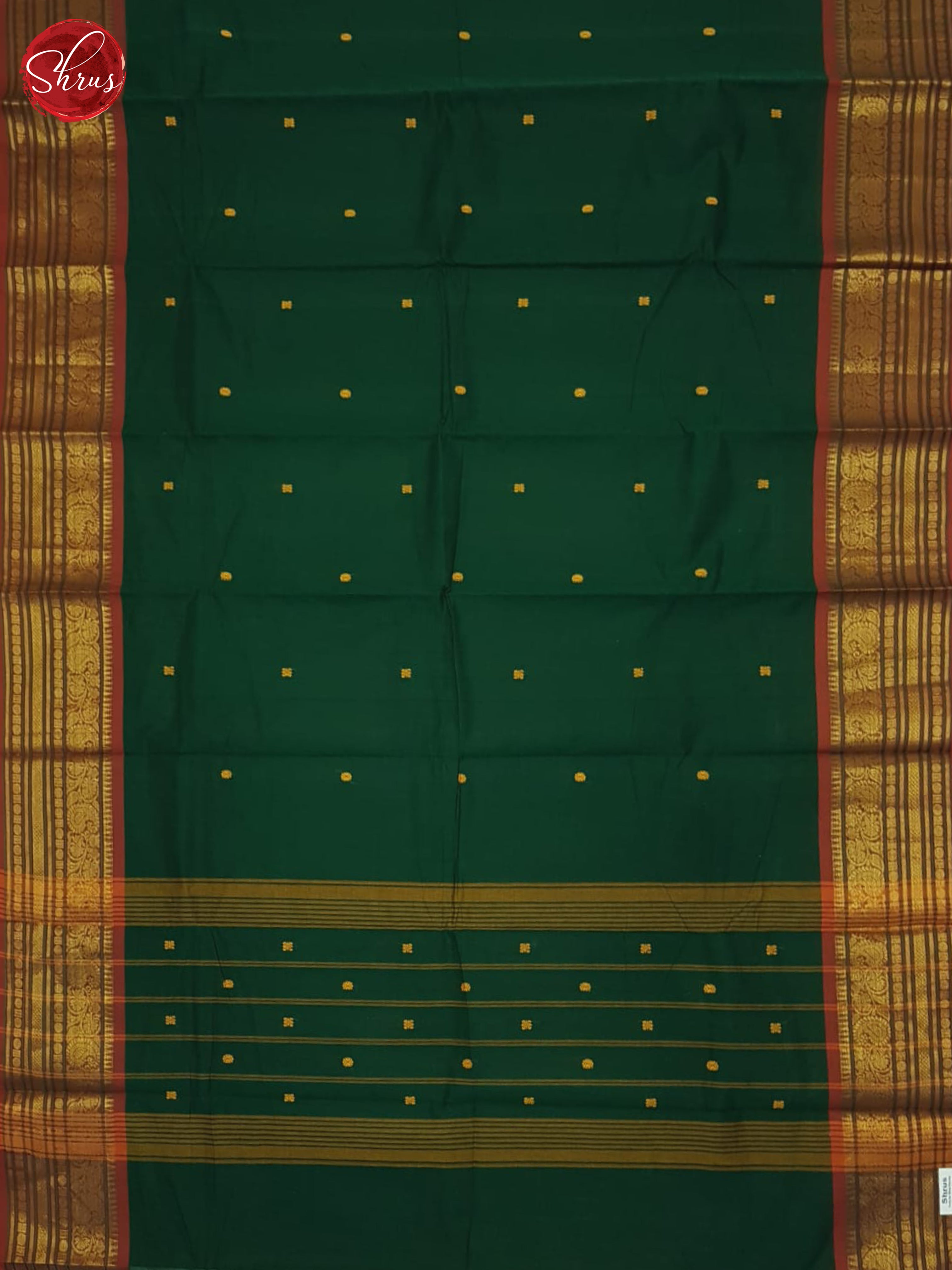 Green & Red - Chettinad Cotton Saree - Shop on ShrusEternity.com