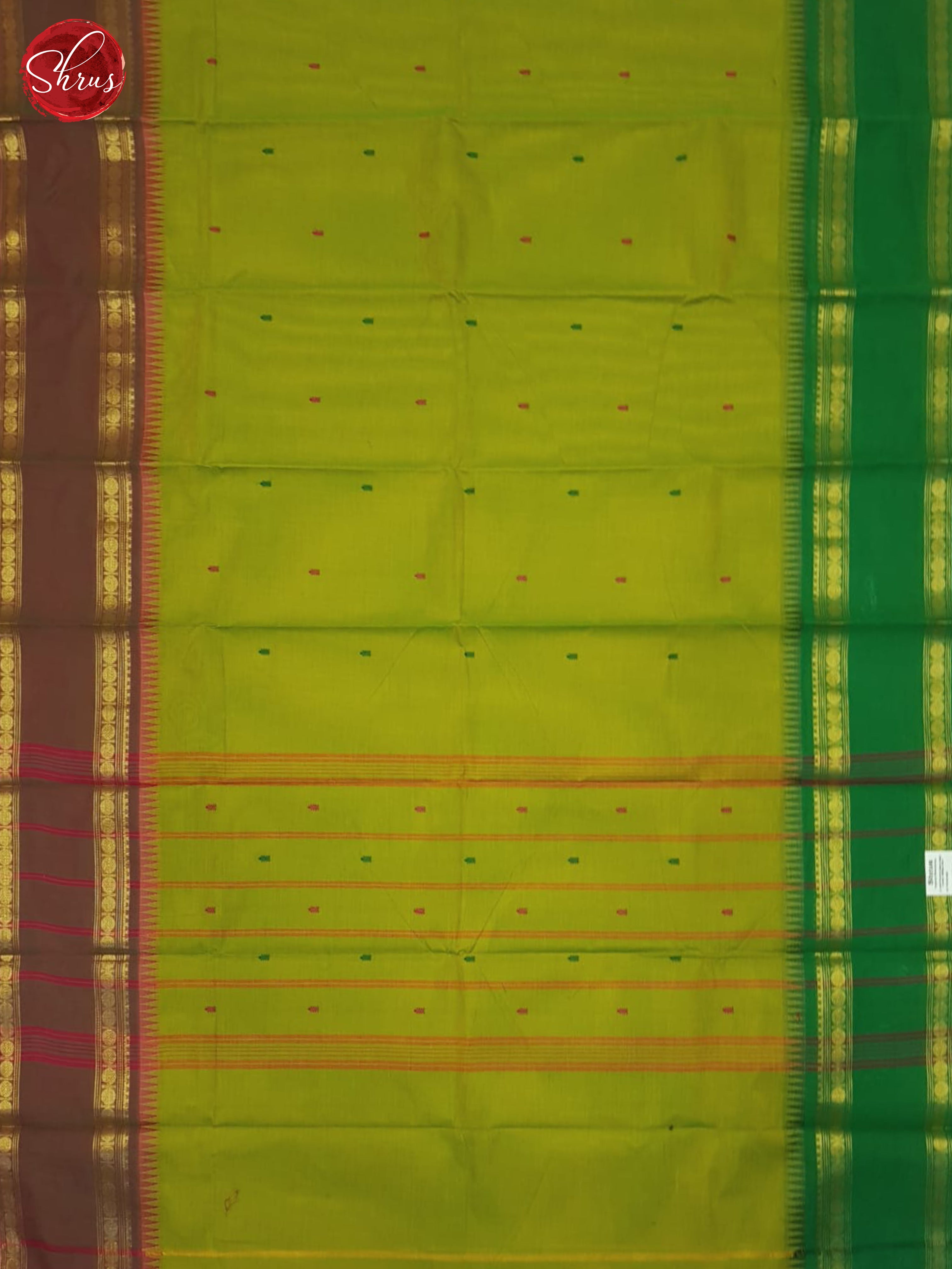 Green & Brown- Chettinad Cotton Saree - Shop on ShrusEternity.com