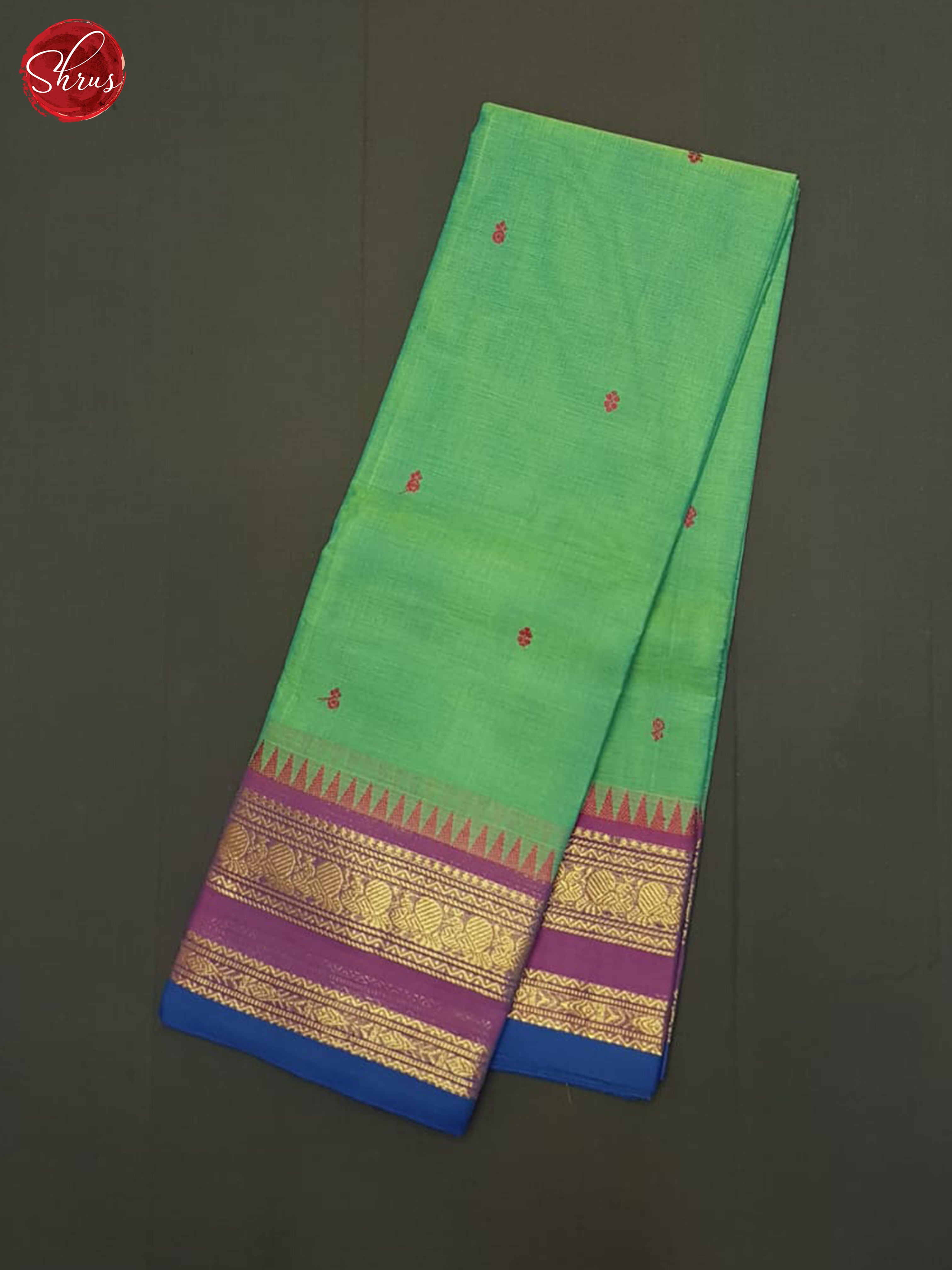 Green & Blue - Chettinad Cotton Saree - Shop on ShrusEternity.com