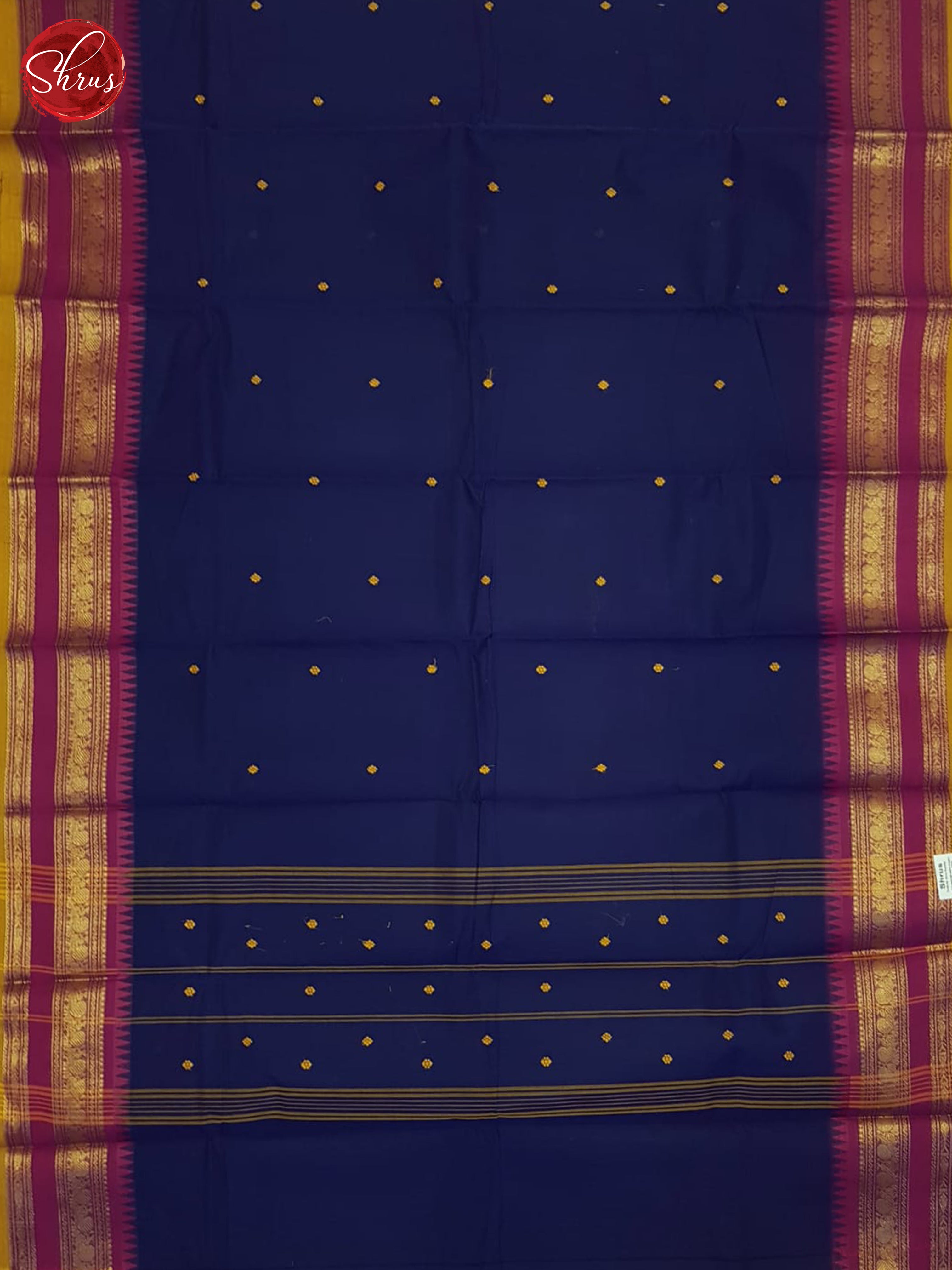 Blue & Pink - Chettinad Cotton Saree - Shop on ShrusEternity.com