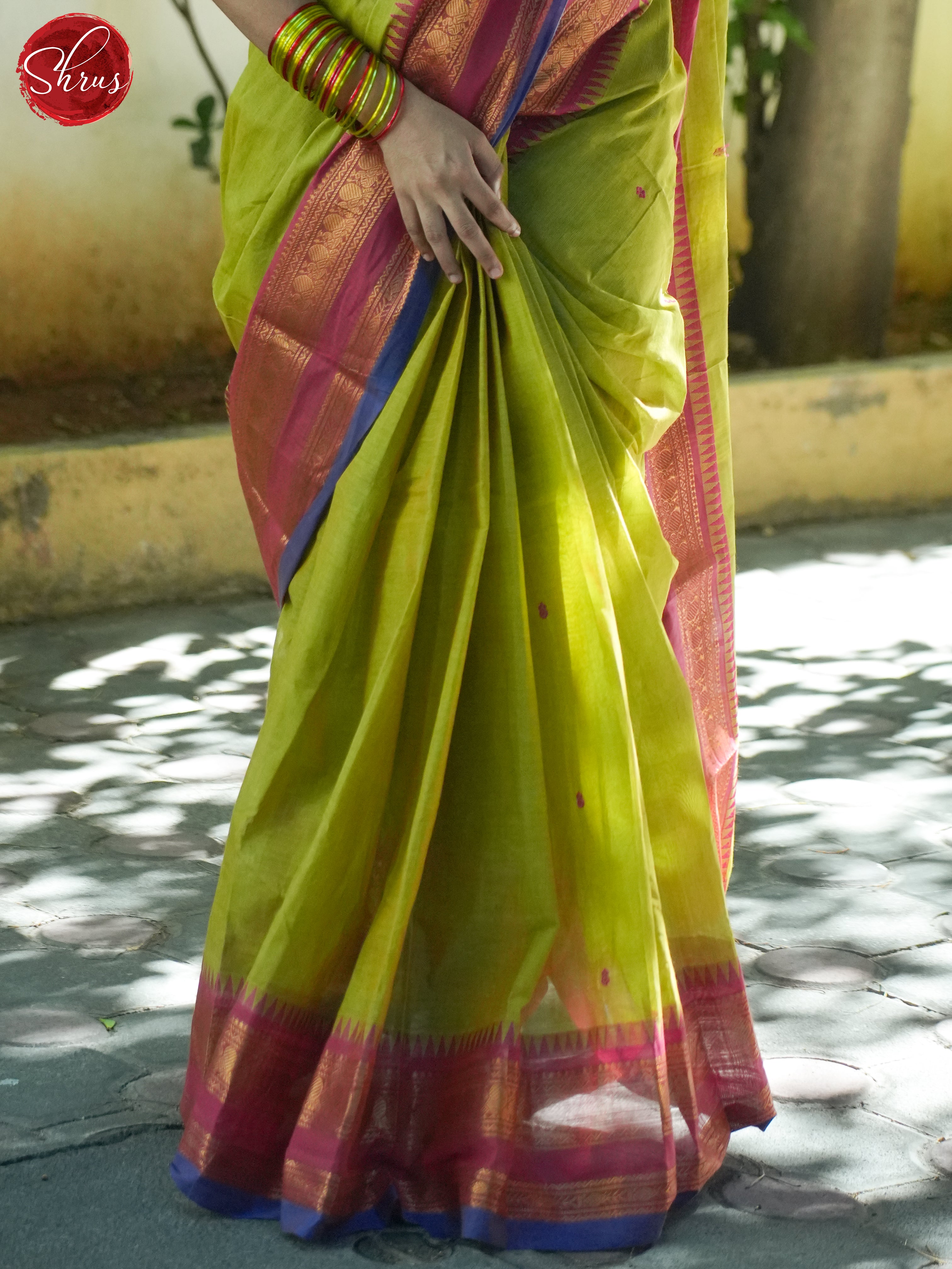 Green & Pink - Chettinad Cotton Saree - Shop on ShrusEternity.com