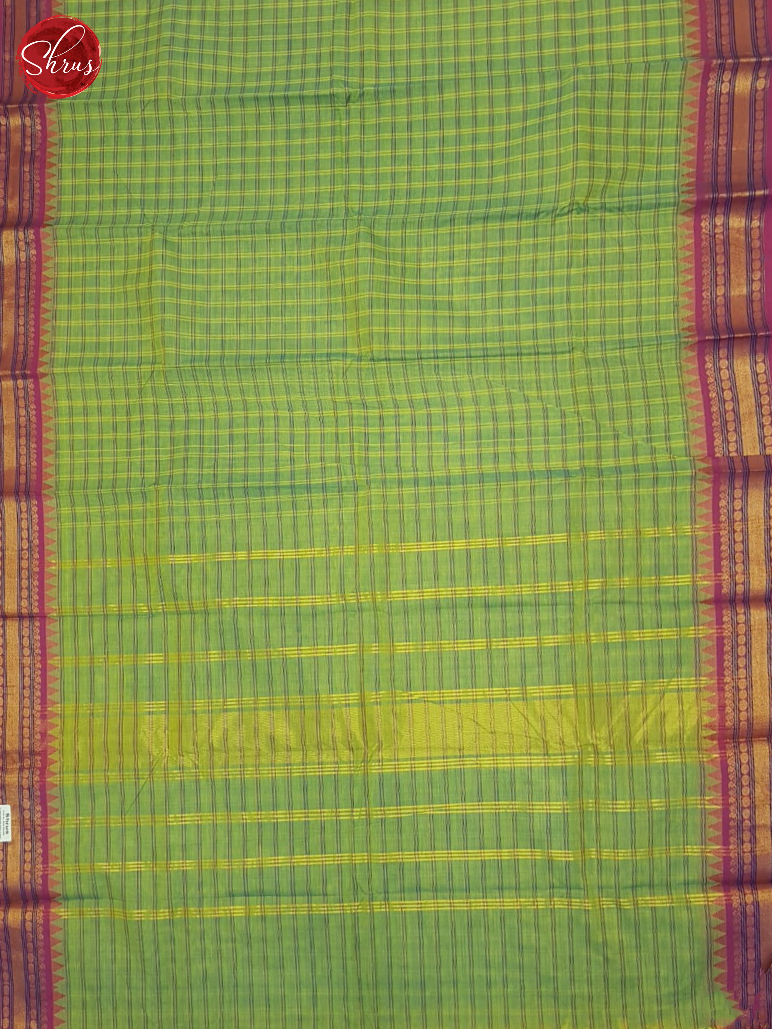 Green & Purple- Chettinad Cotton Saree - Shop on ShrusEternity.com