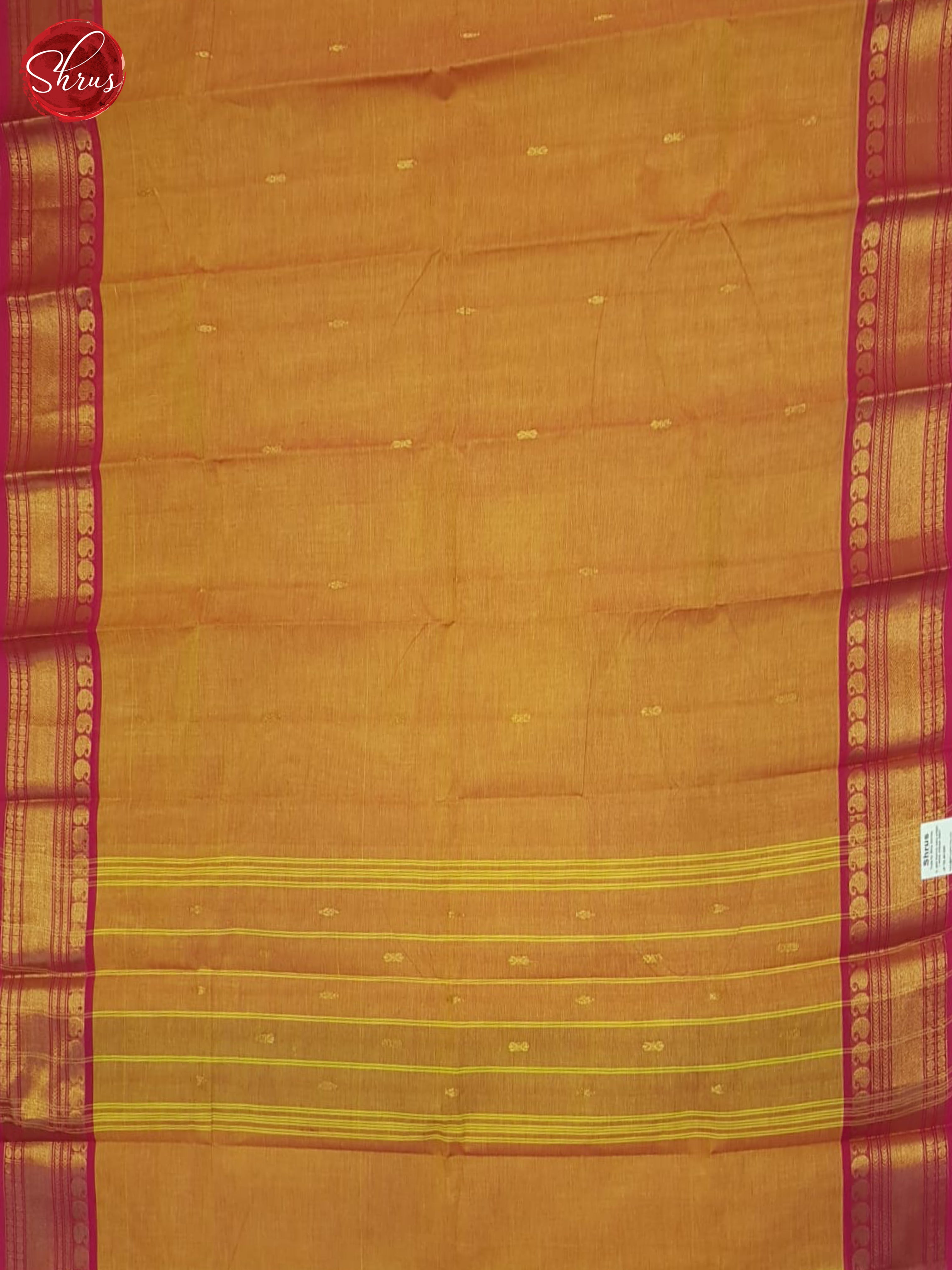 Orange & Pink - Chettinad Cotton Saree - Shop on ShrusEternity.com