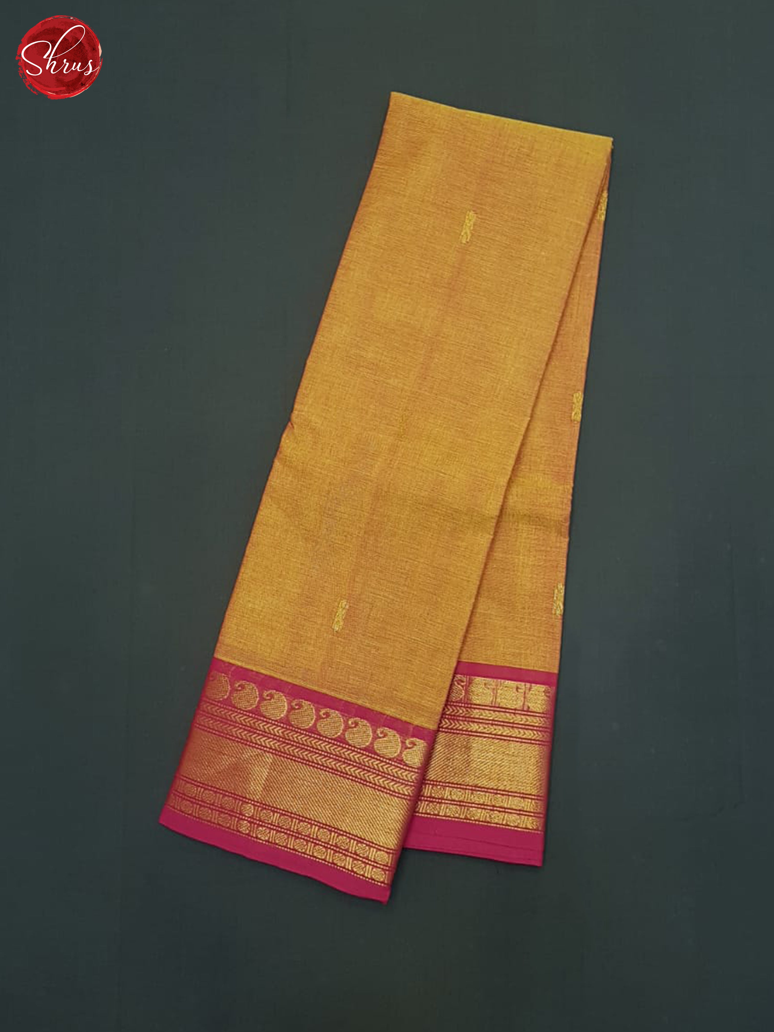 Orange & Pink - Chettinad Cotton Saree - Shop on ShrusEternity.com