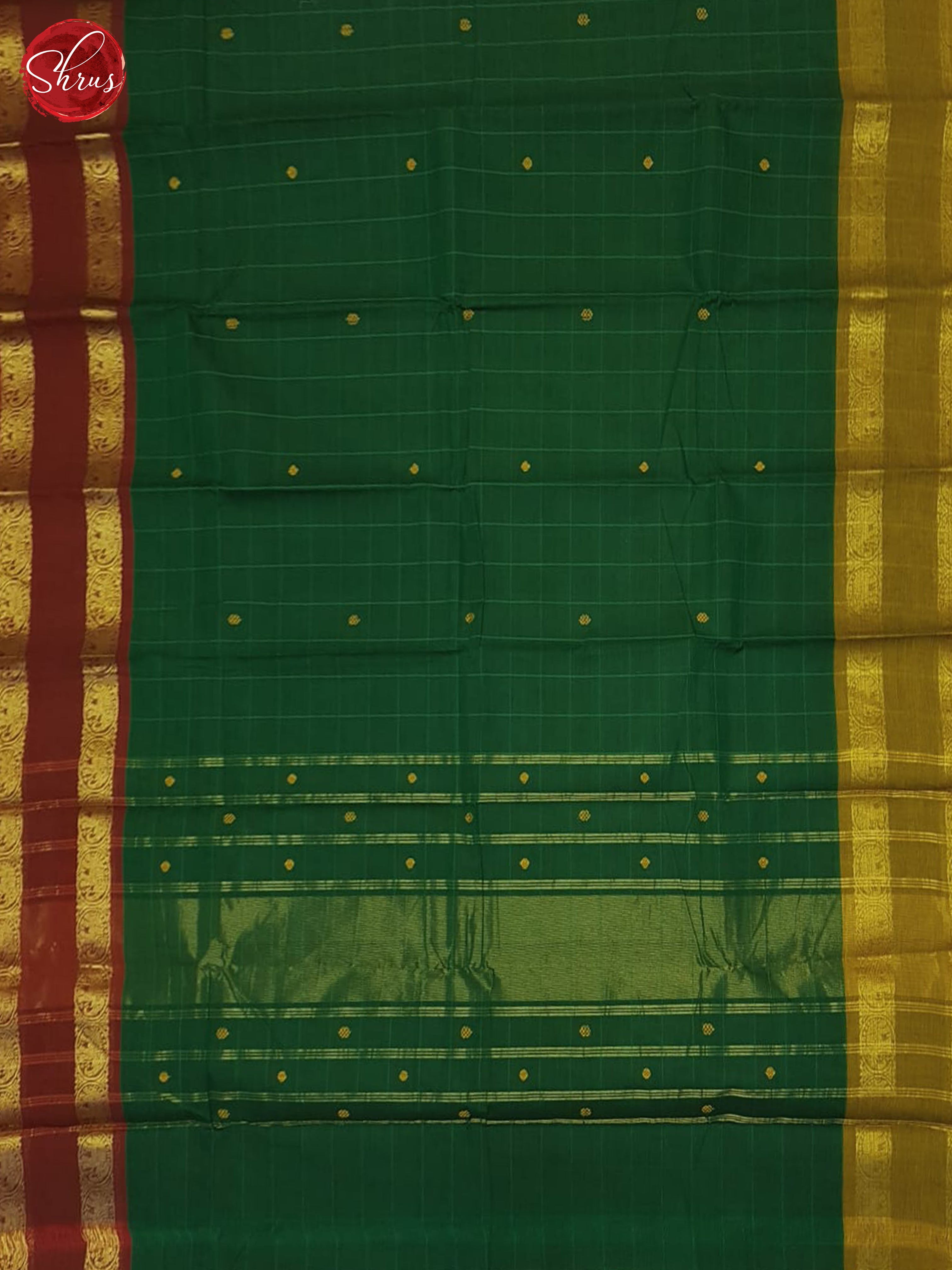 Green & Mustard- Chettinad Cotton Saree - Shop on ShrusEternity.com