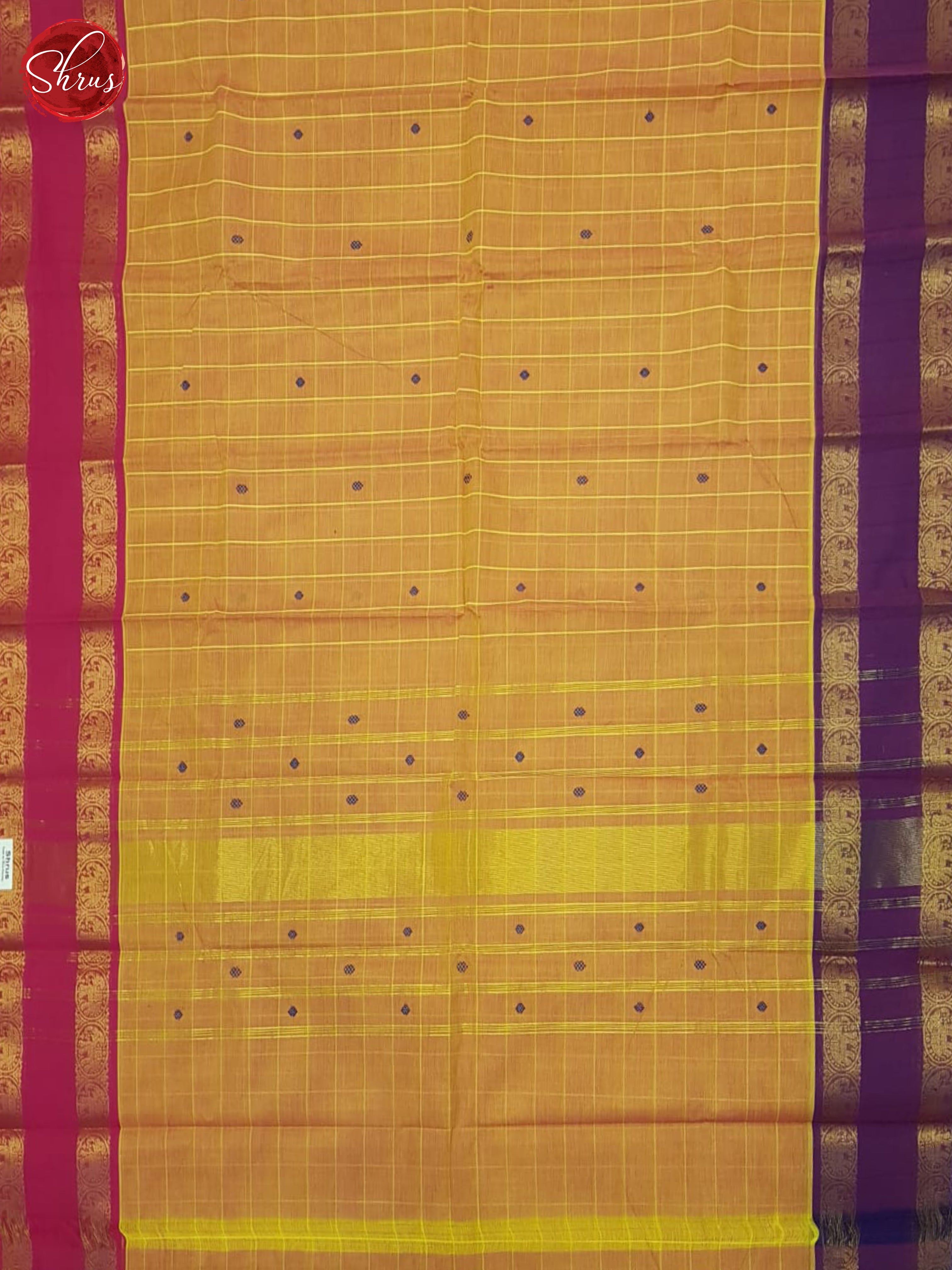 Orange & Pink - Chettinad Cotton Saree - Shop on ShrusEternity.com