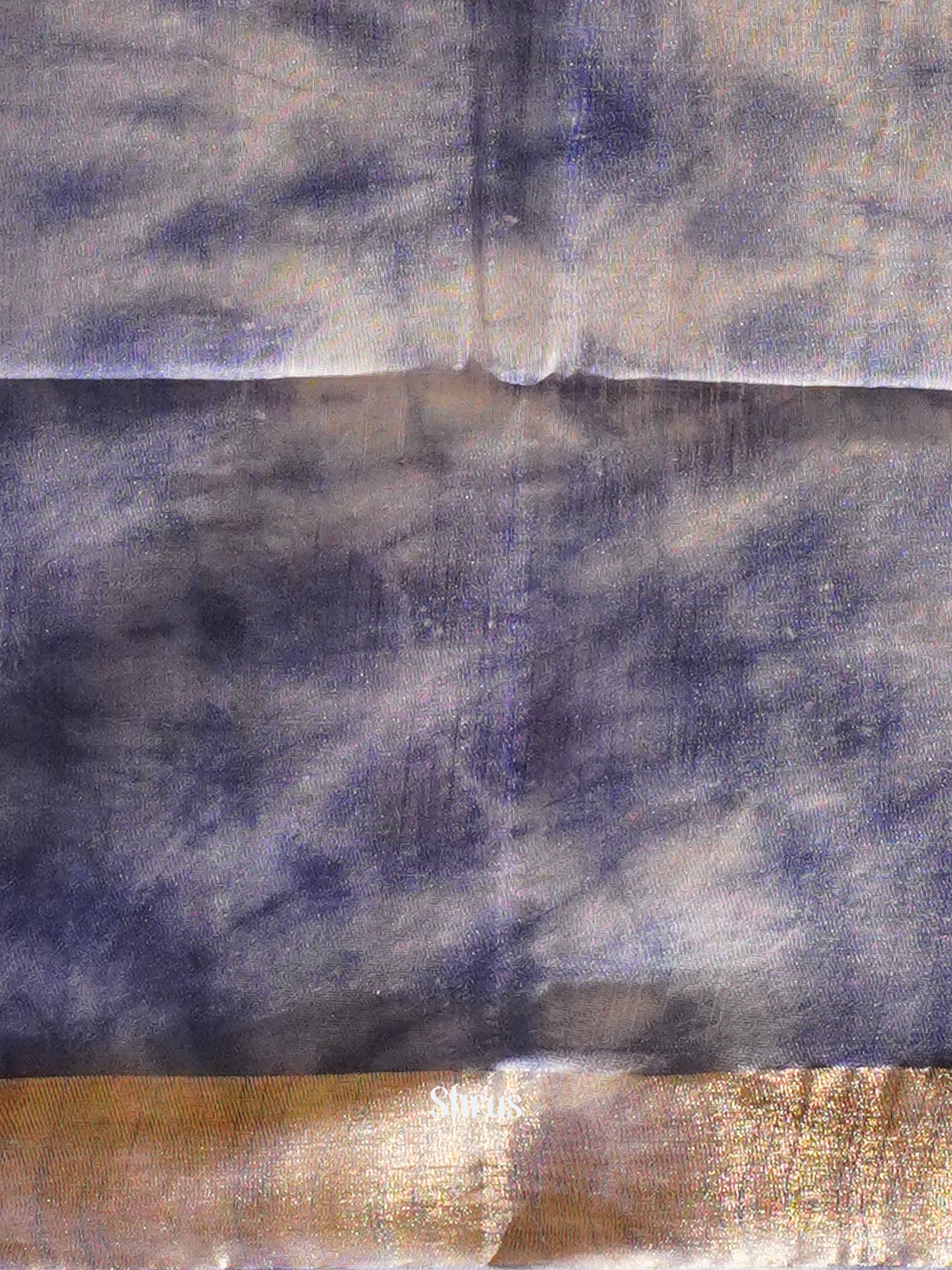 Brown And Blue- Shibori Saree - Shop on ShrusEternity.com