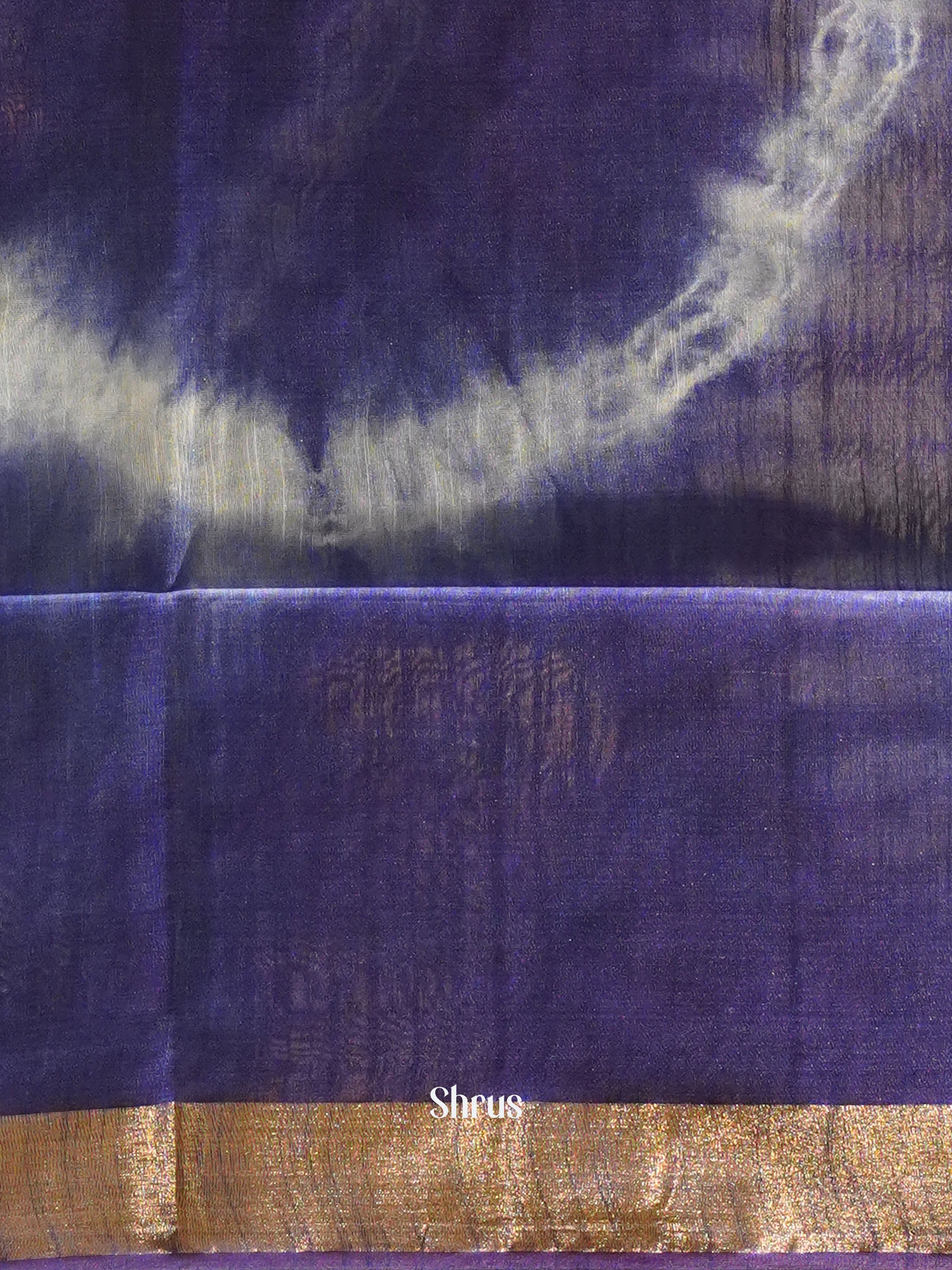 Orange And Purple - Shibori Saree - Shop on ShrusEternity.com