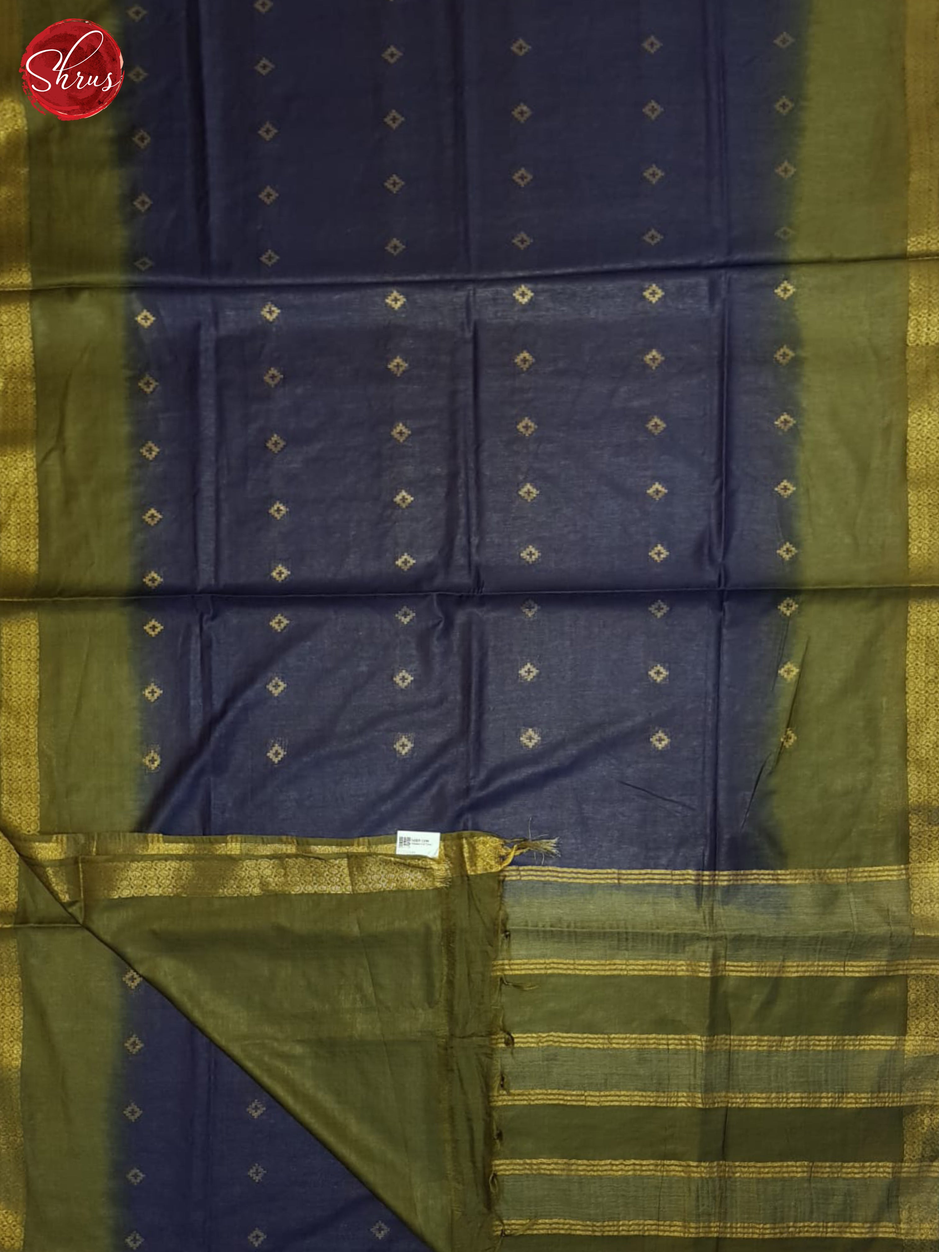Purple & Green - Semi Tussar Saree - Shop on ShrusEternity.com