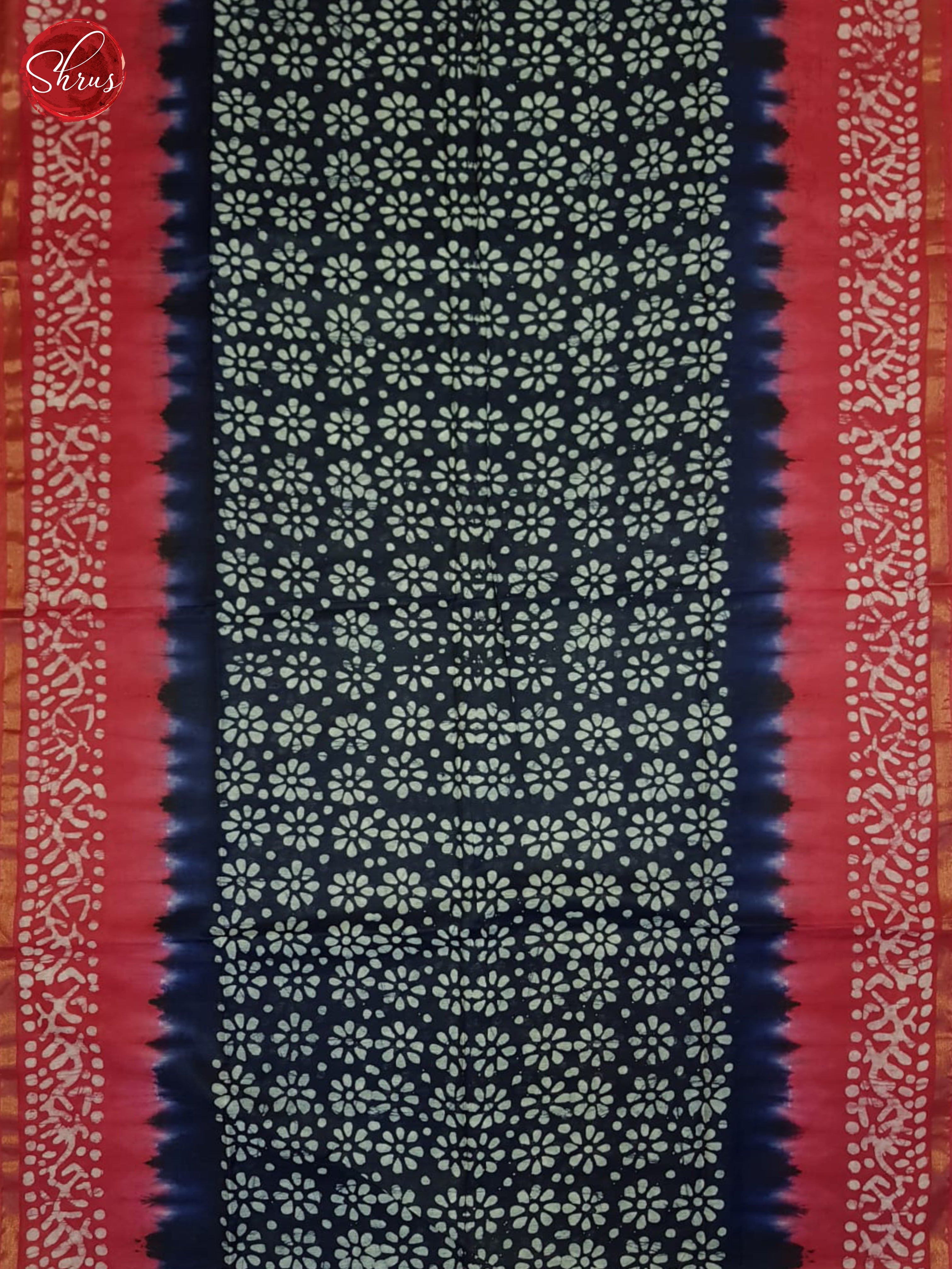 Blue & Pink - Bhatik Saree - Shop on ShrusEternity.com